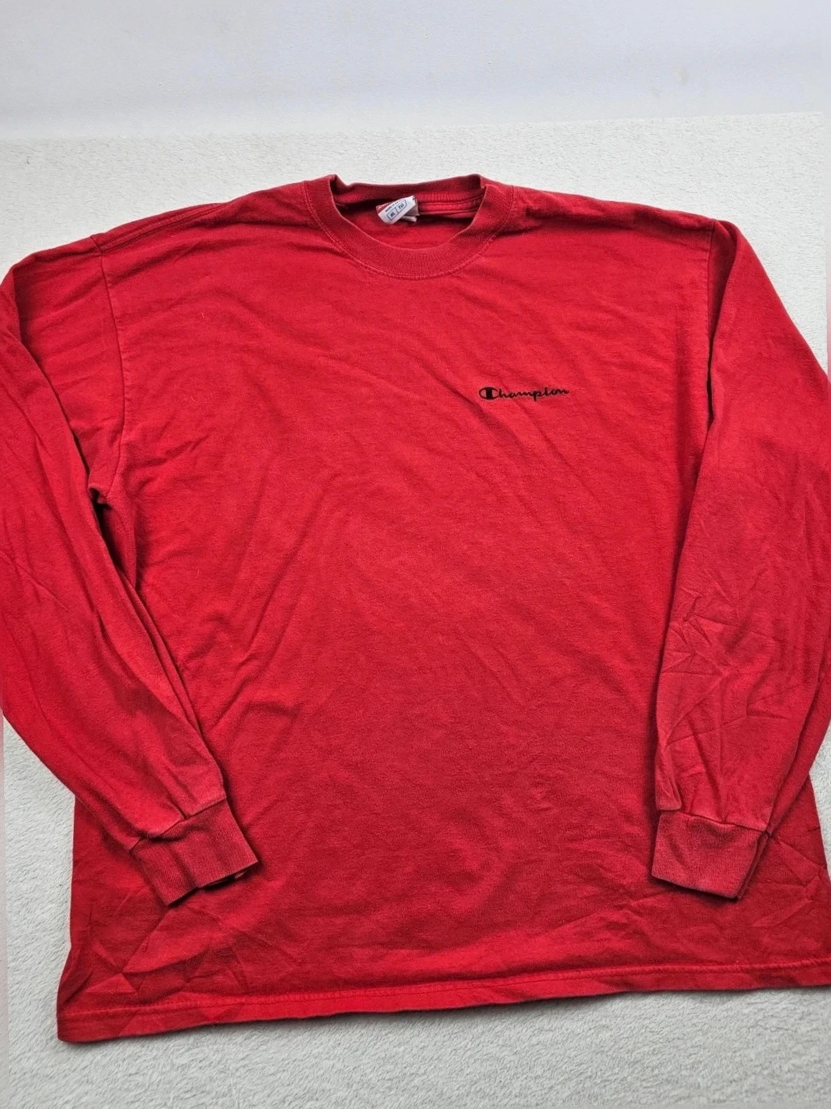 Pull Champion Rouge brodé XL