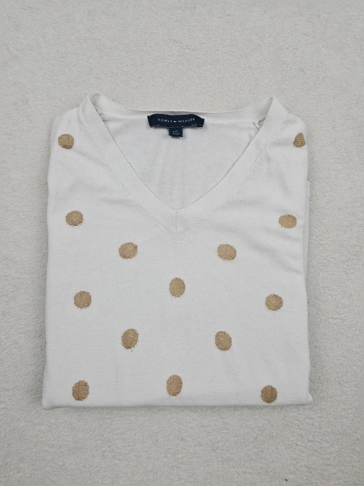 Pull / sweater tommy hilfiger blanc L – Tommy Hilfiger – taille L / 40 / 12 2