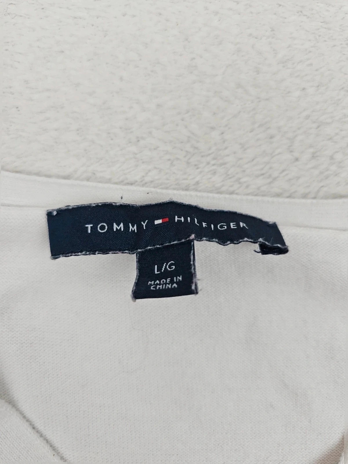 Pull / sweater tommy hilfiger blanc L – Tommy Hilfiger – taille L / 40 / 12 3