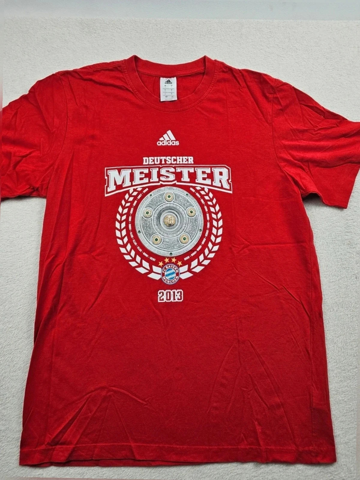 T-shirt Bayern Munich Adidas deutscher meister 2013 L – adidas – taille L 2