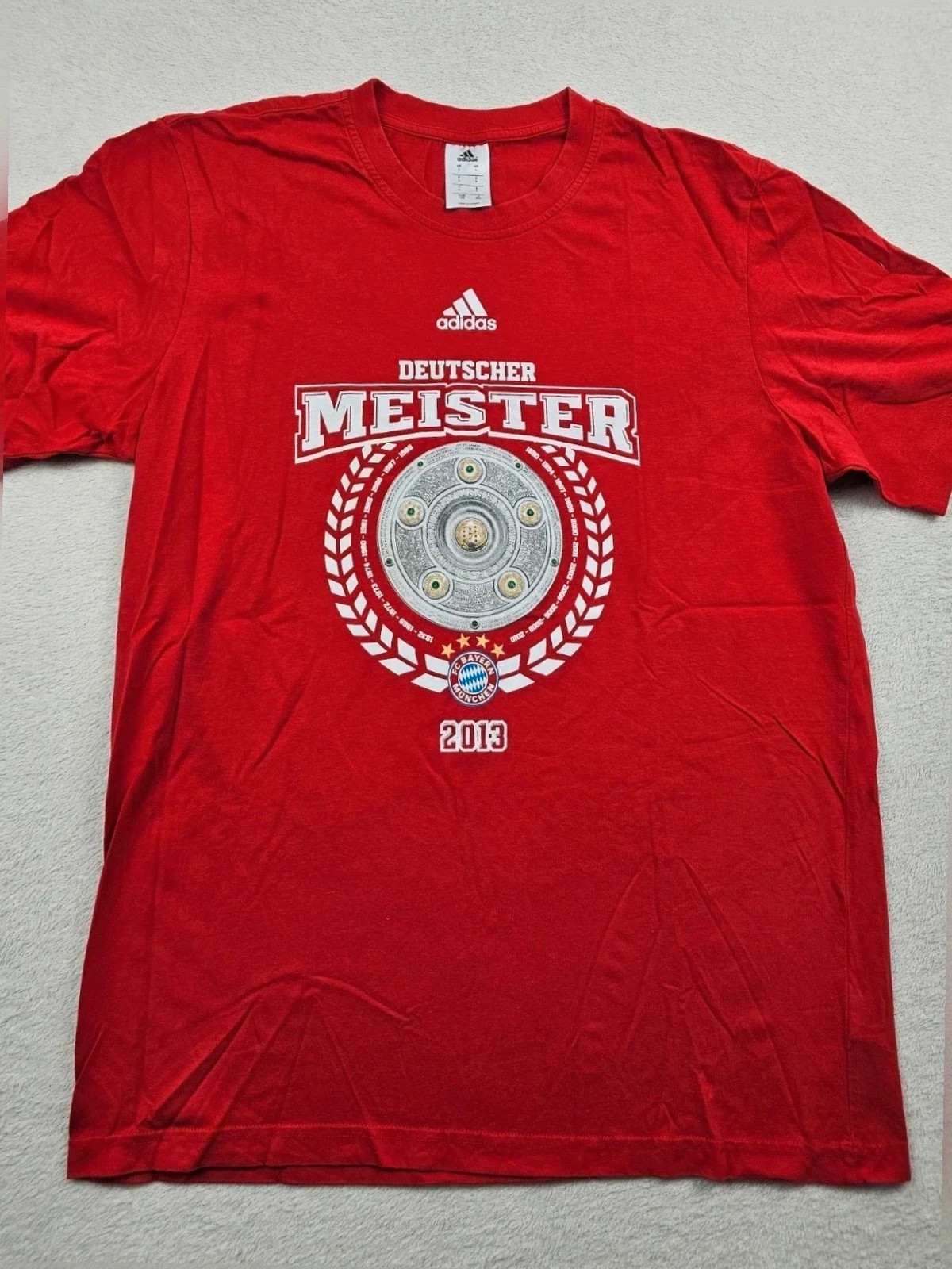 T-shirt Bayern Munich Adidas deutscher meister 2013 L