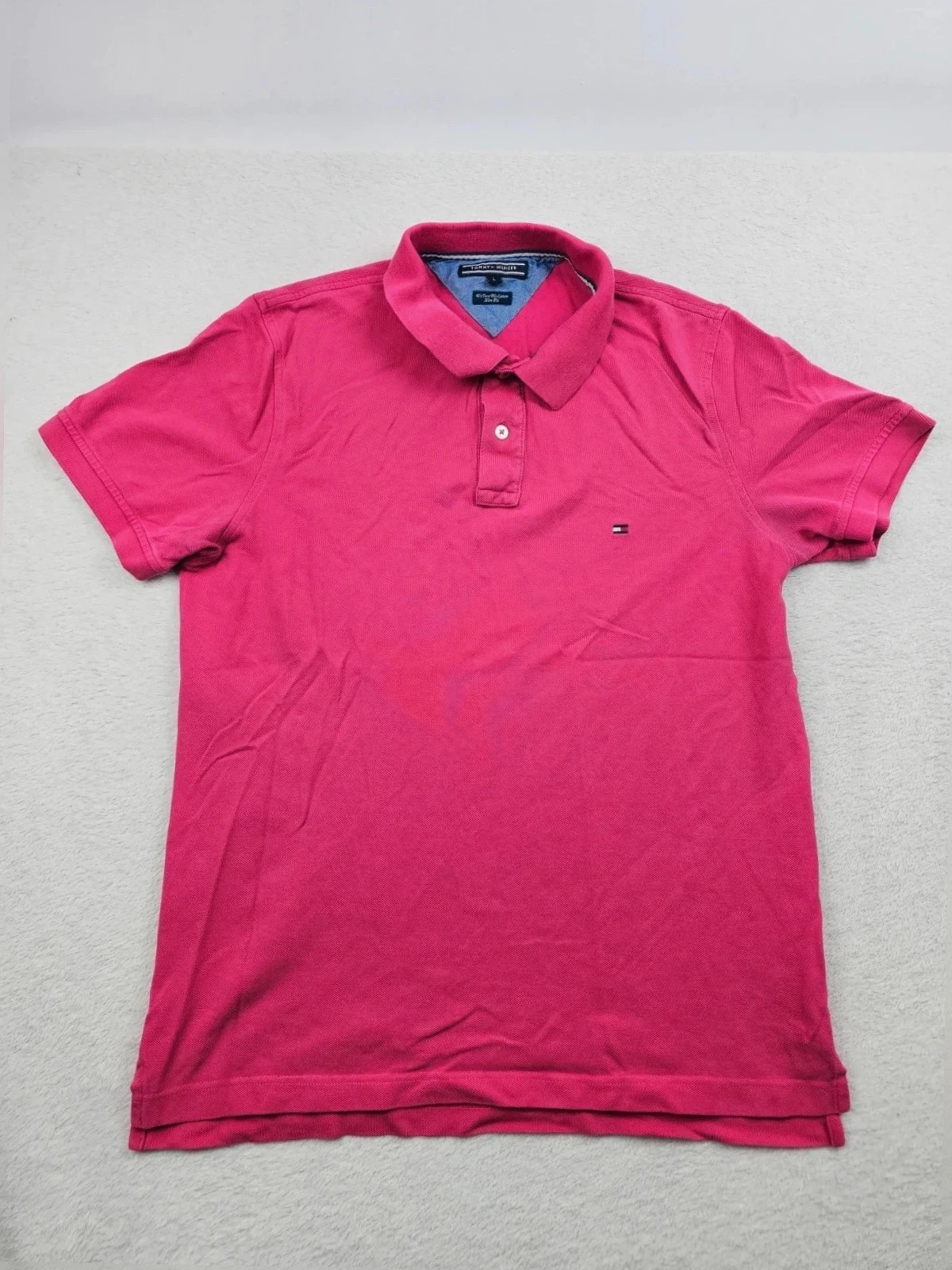 Polo Tommy Hilfiger Rose Fuchsia slim fit L