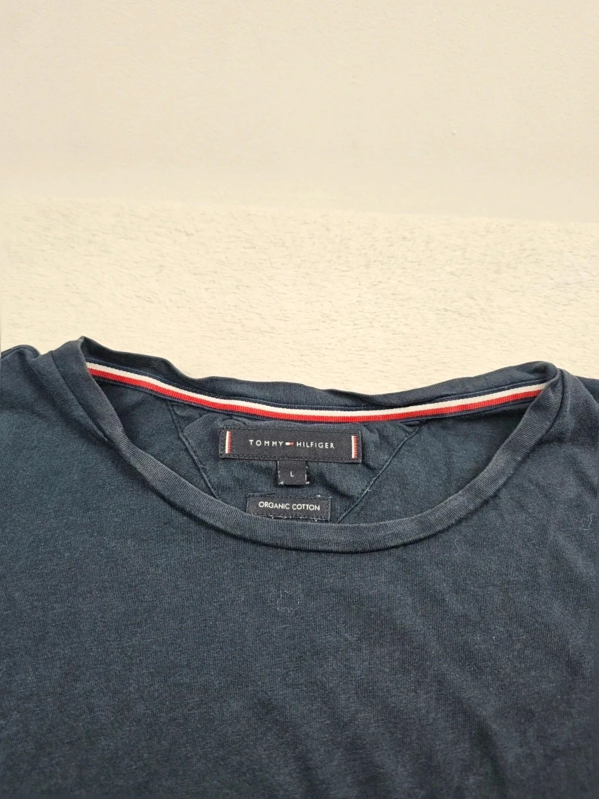 T-shirt Bleu Marine tommy hilfiger L – Tommy Hilfiger – taille L 5