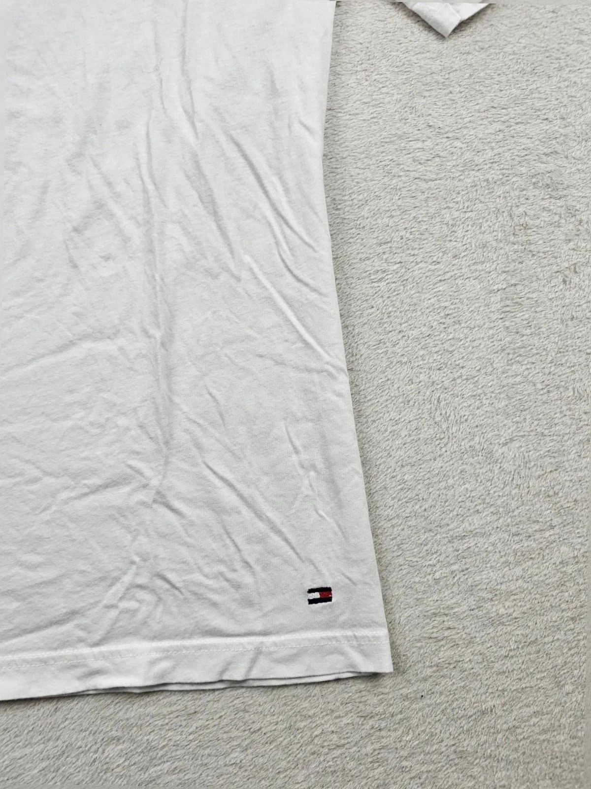T-shirt uni Blanc logo Brodé Bas M – Tommy Hilfiger – taille M 2
