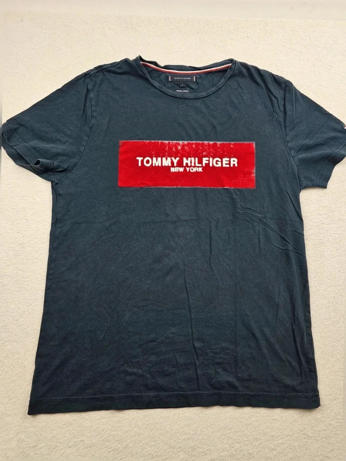 T-shirt Bleu Marine tommy hilfiger L