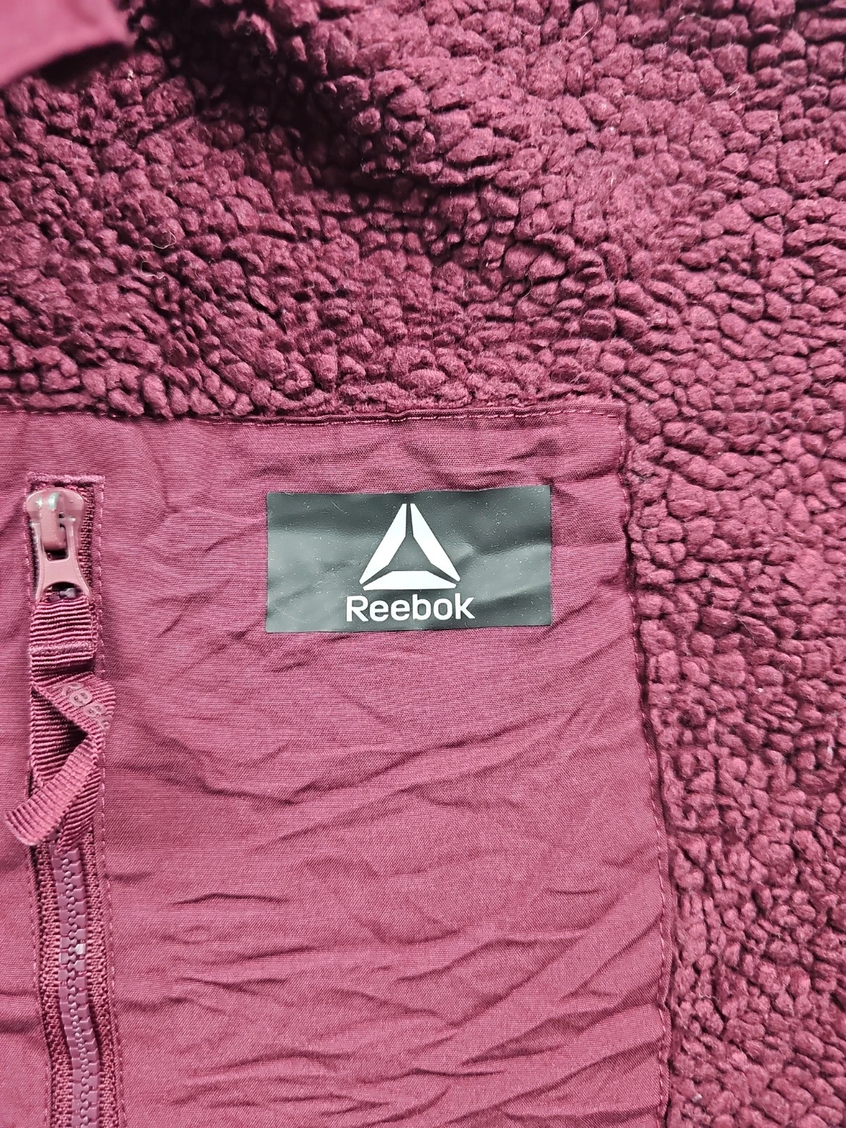 Reebok Veste Polaire Sherpa Bordeaux Taille M – Reebok – taille M / 38 / 10 2