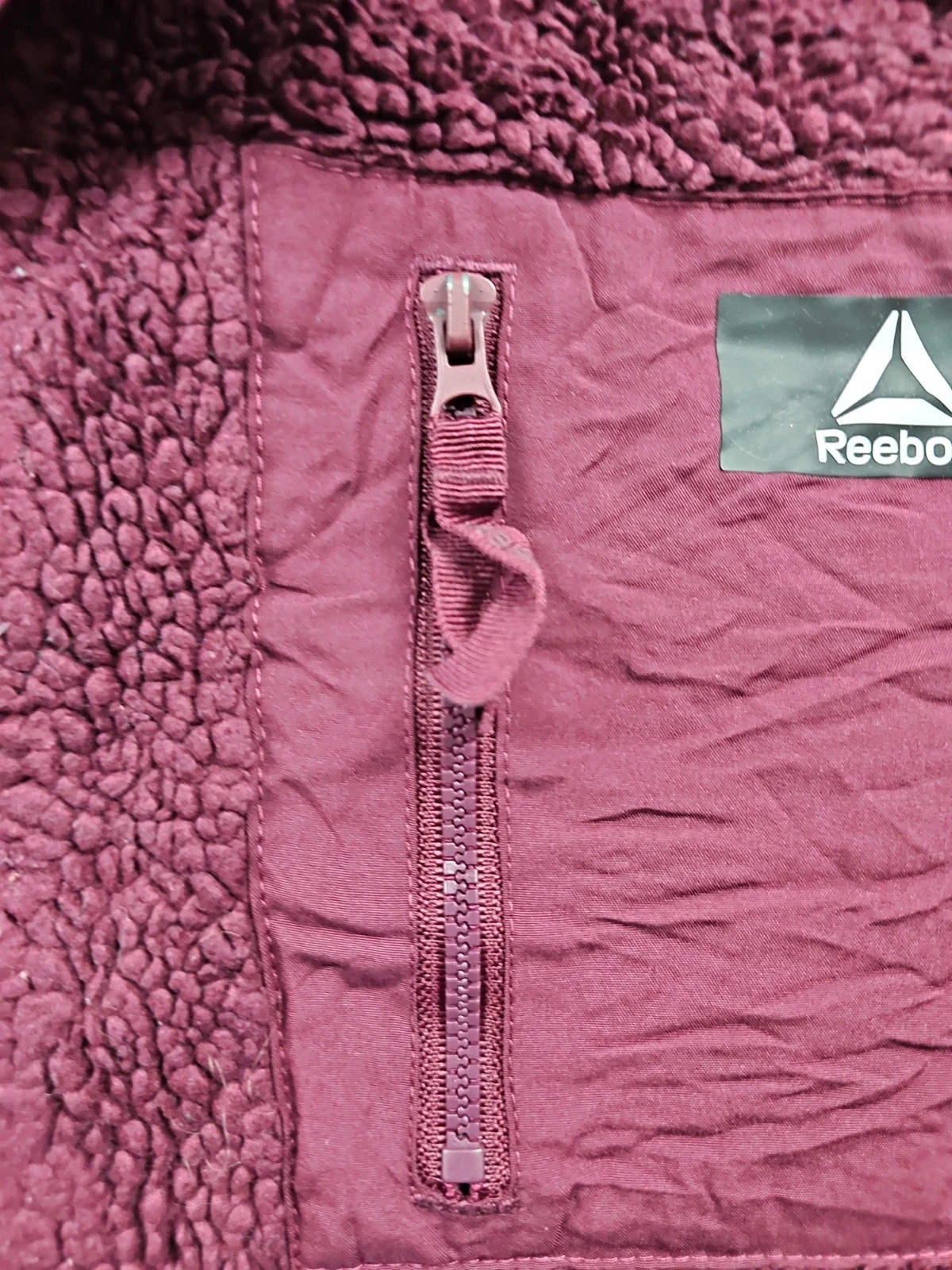 Reebok Veste Polaire Sherpa Bordeaux Taille M – Reebok – taille M / 38 / 10 3
