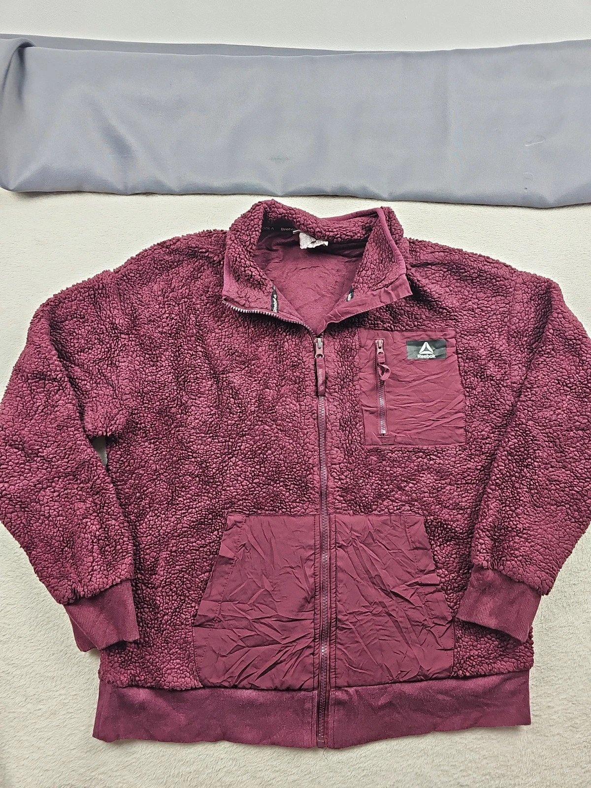 Reebok Veste Polaire Sherpa Bordeaux Taille M