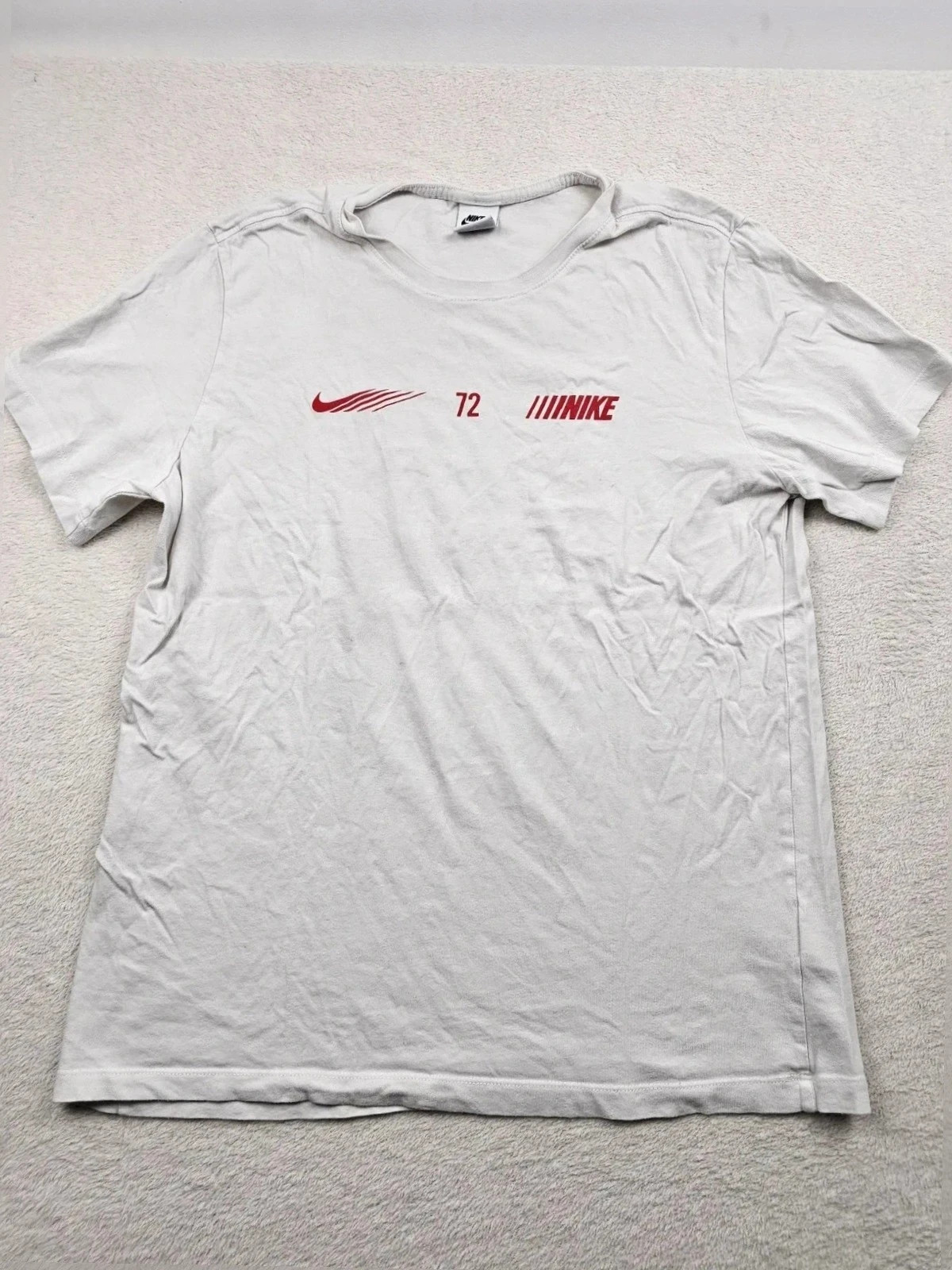 T-shirt Blanc nike Grand logo Dos 72 L