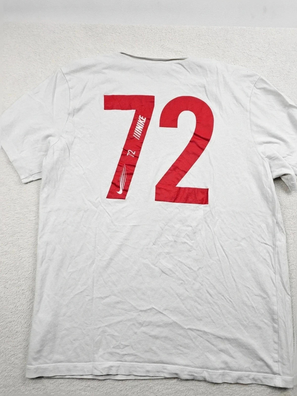 T-shirt Blanc nike Grand logo Dos 72 L – Nike – taille L 5
