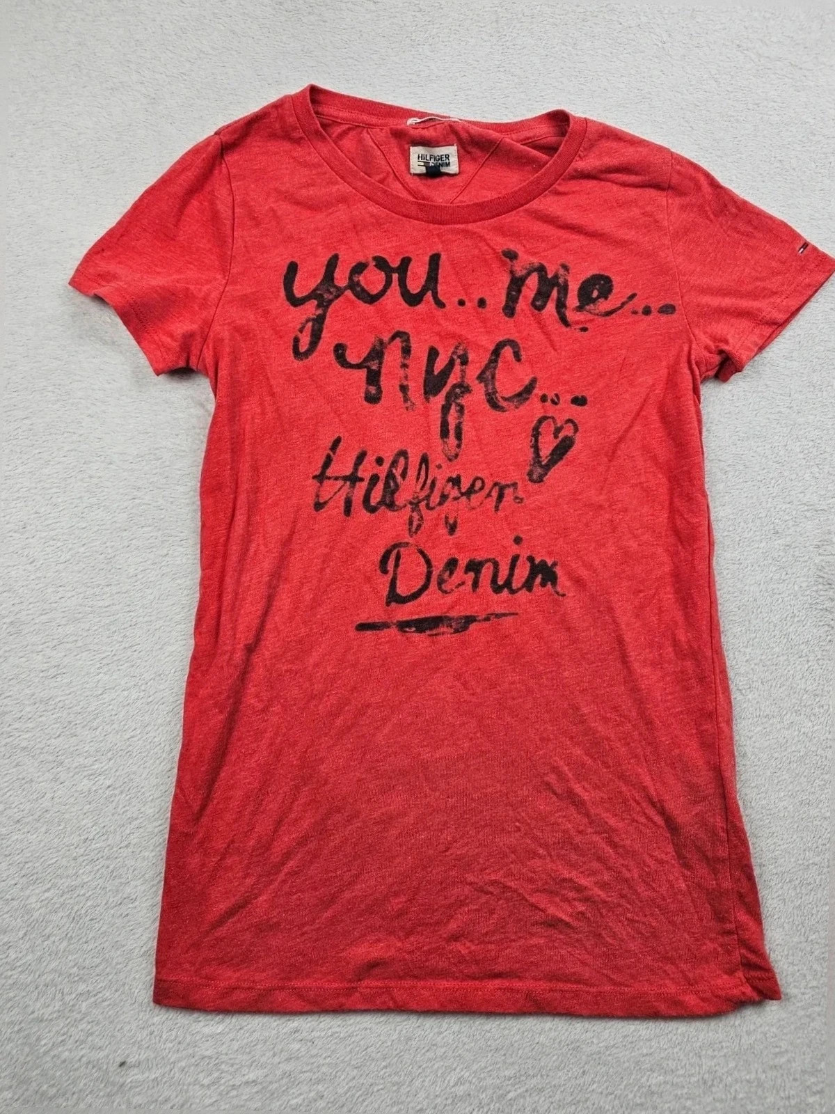 T-shirt Rose tommy Hilfiger Denim You Me nYC S
