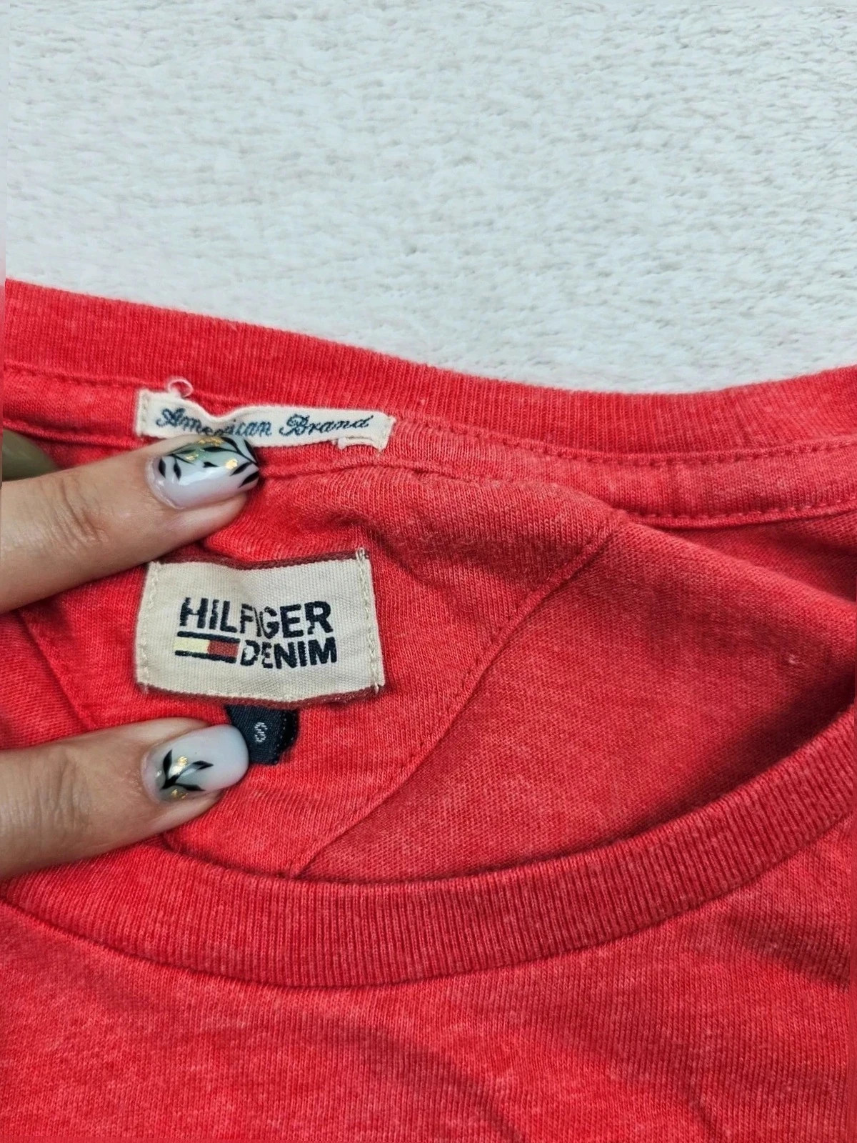 T-shirt Rose tommy Hilfiger Denim You Me nYC S – Tommy Hilfiger – taille S / 36 / 8 3