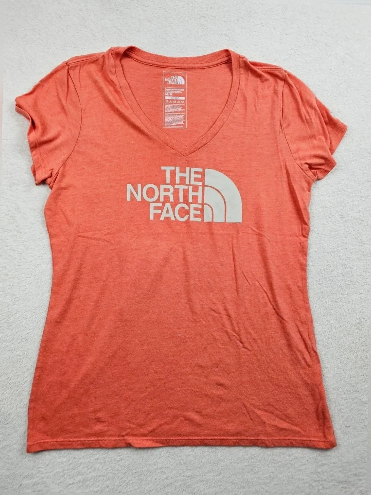 T-shirt Orange The North Face Slim Fit M