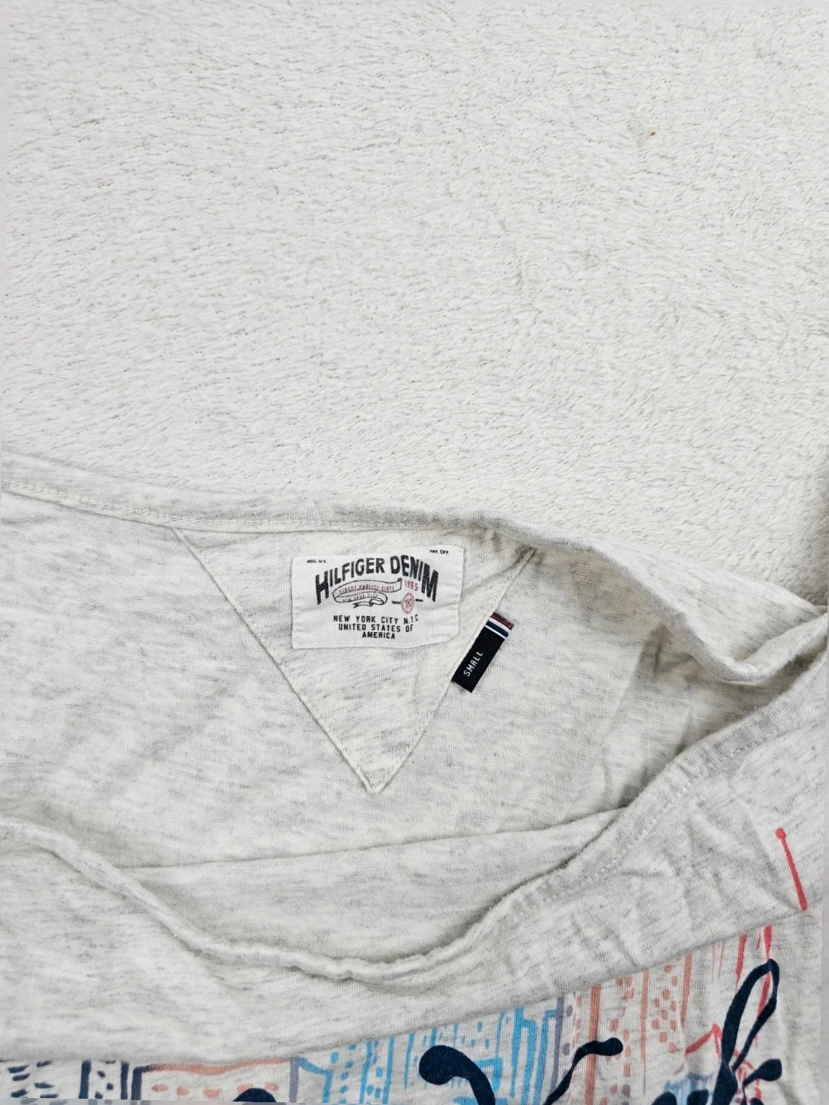 T-shirt "New York" / Graphic Tee Figure Denim (THD) S – Tommy Hilfiger – taille S / 36 / 8 2