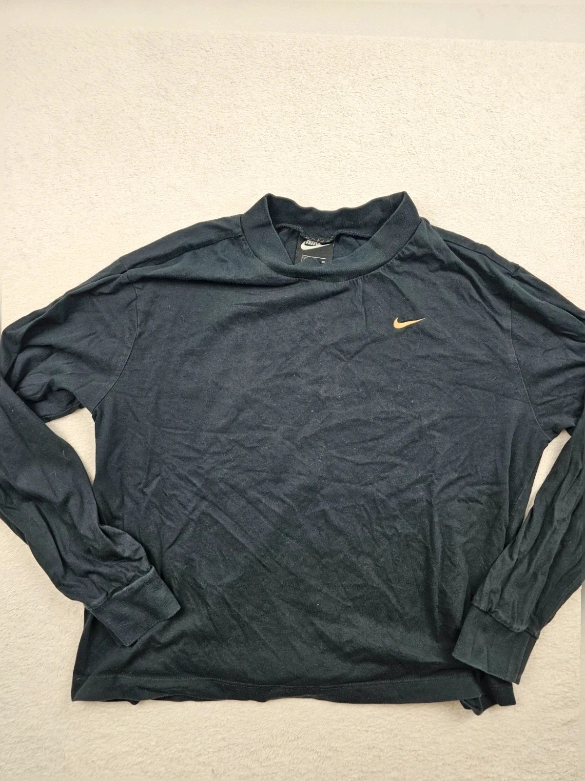 T-shirt Manches longues Nike Noir Et Or S