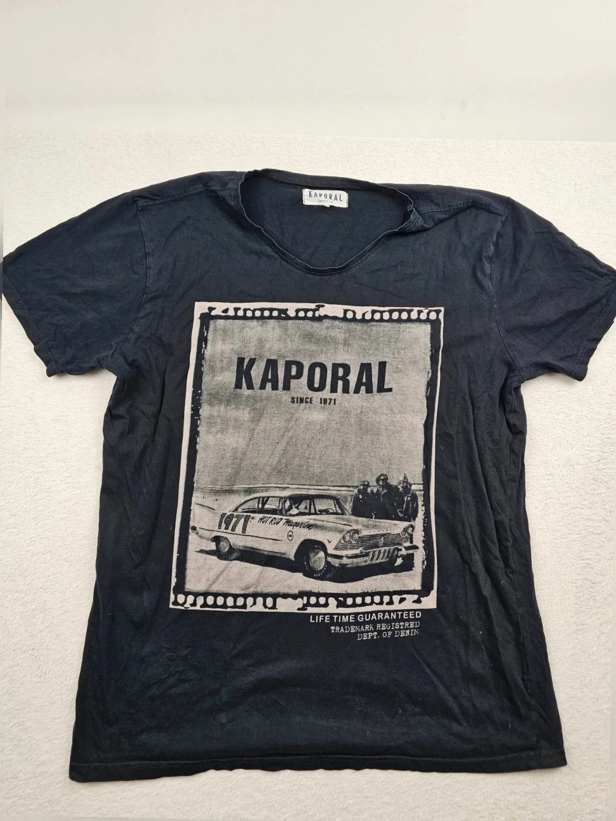 T-shirt vintage Noir kaporal XXL