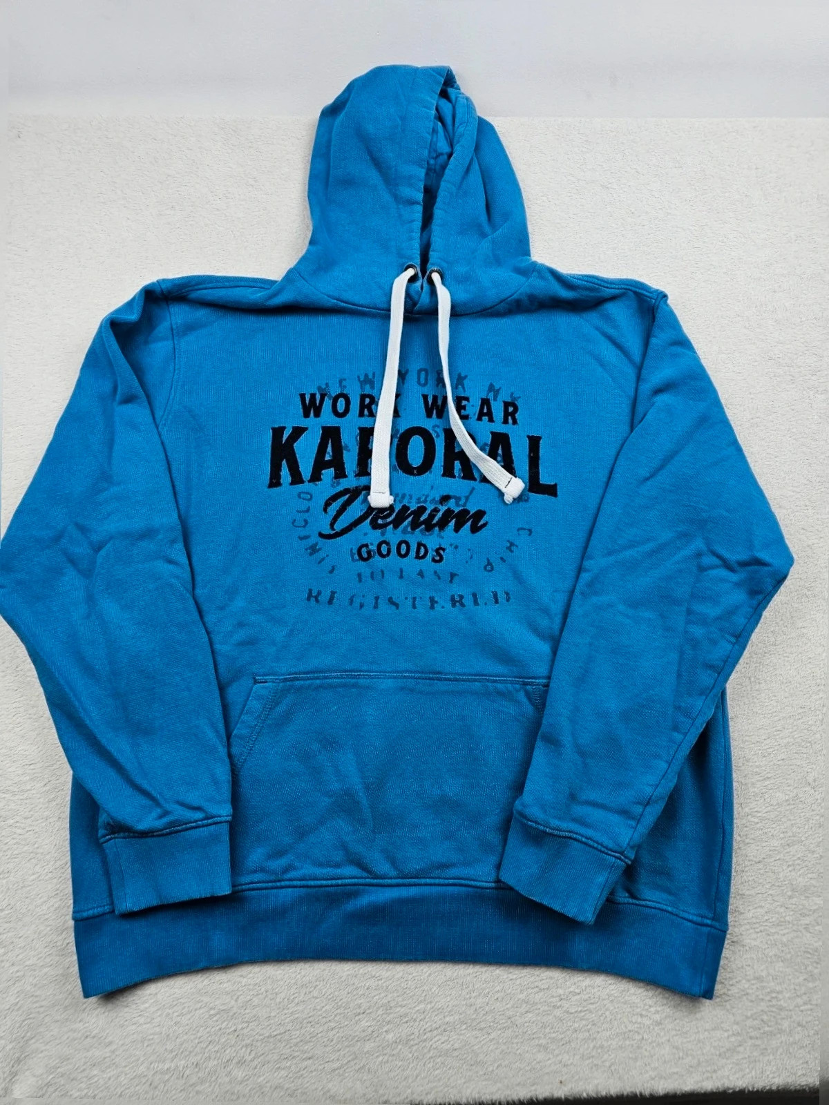 Sweat À capuche caporal Bleu XXL
