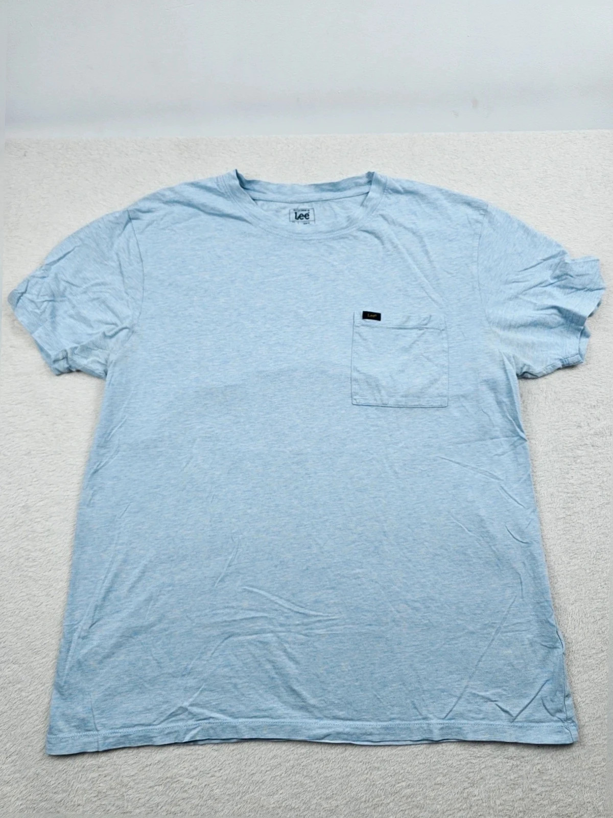 T-shirt Lee Gris Bleu Poche Slim Fit XL