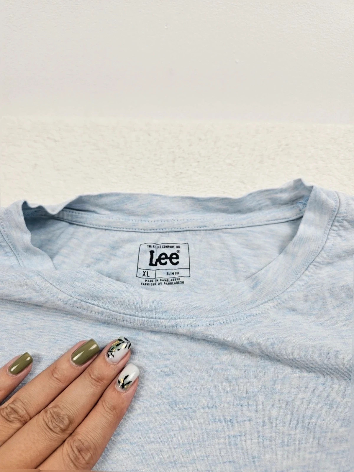 T-shirt Lee Gris Bleu Poche Slim Fit XL – Lee – taille XL 5
