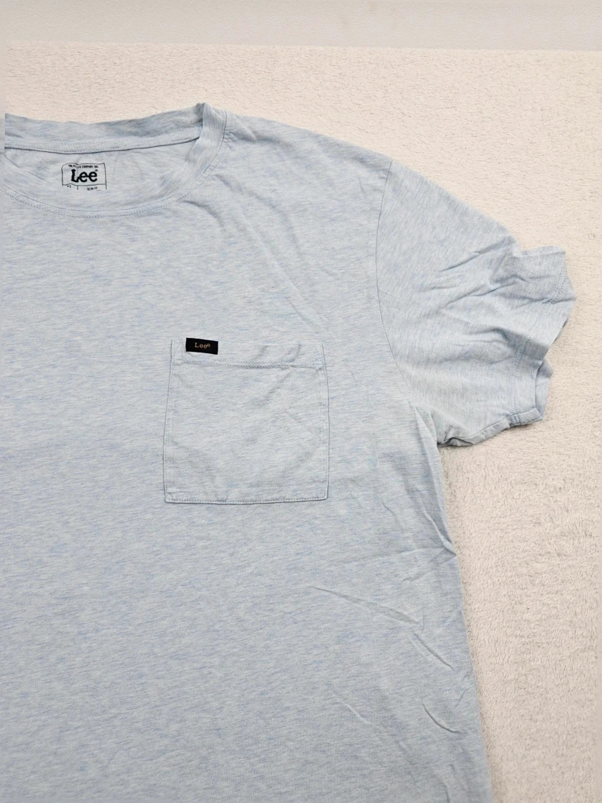T-shirt Lee Gris Bleu Poche Slim Fit XL – Lee – taille XL 4