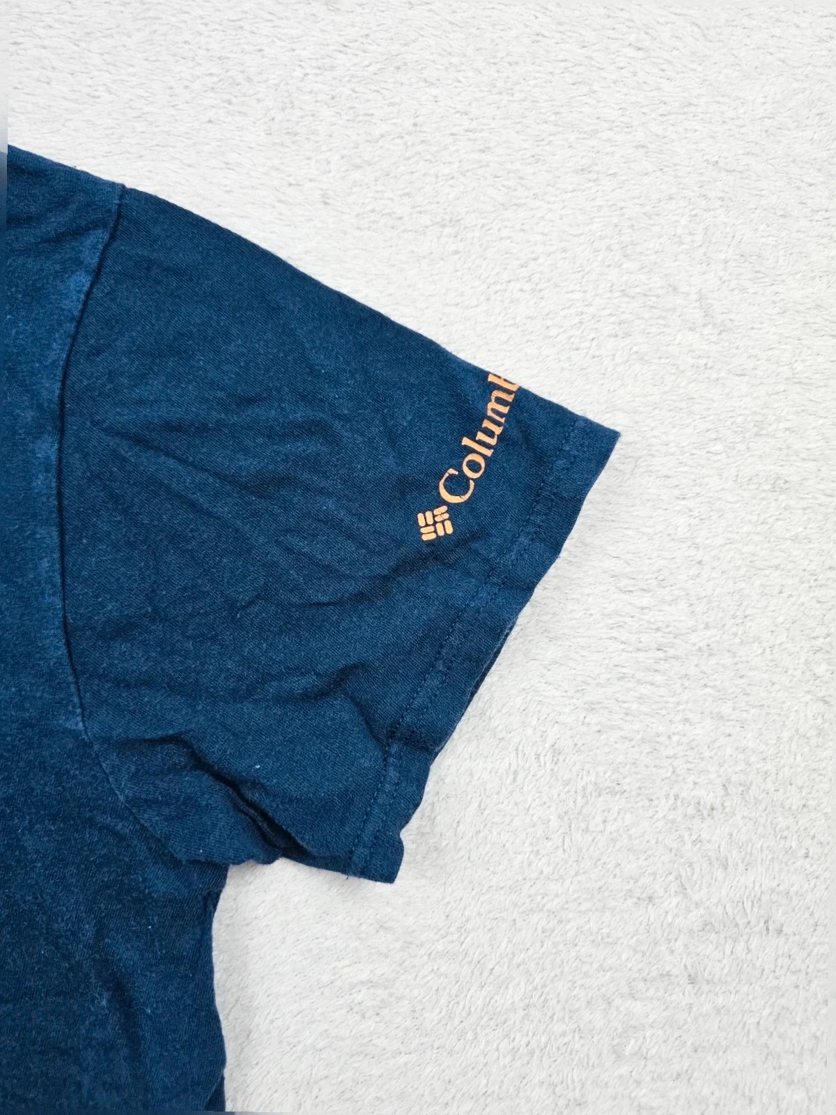 T-shirt Columbia bleu Marine flocage Craquelé M – Columbia – taille M 3