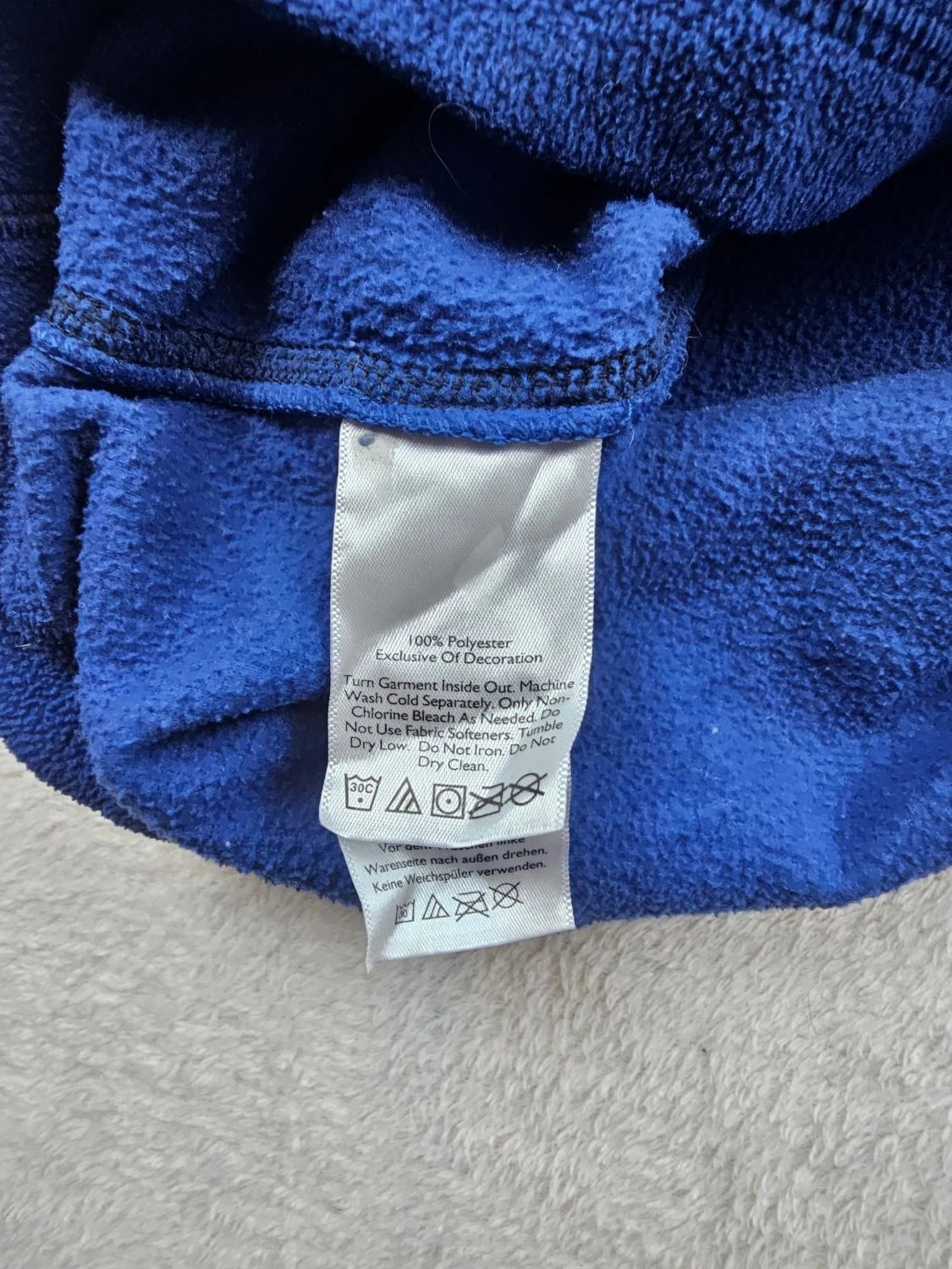 Veste polaire Eddie Bauer outdoor demi-zip col montant zippé bleu Homme taille M – Eddie Bauer – taille M 5