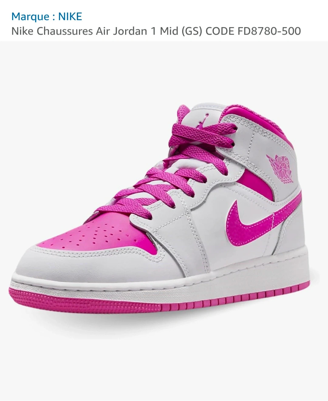 Air Jordan 1 Mid Fire Pink
