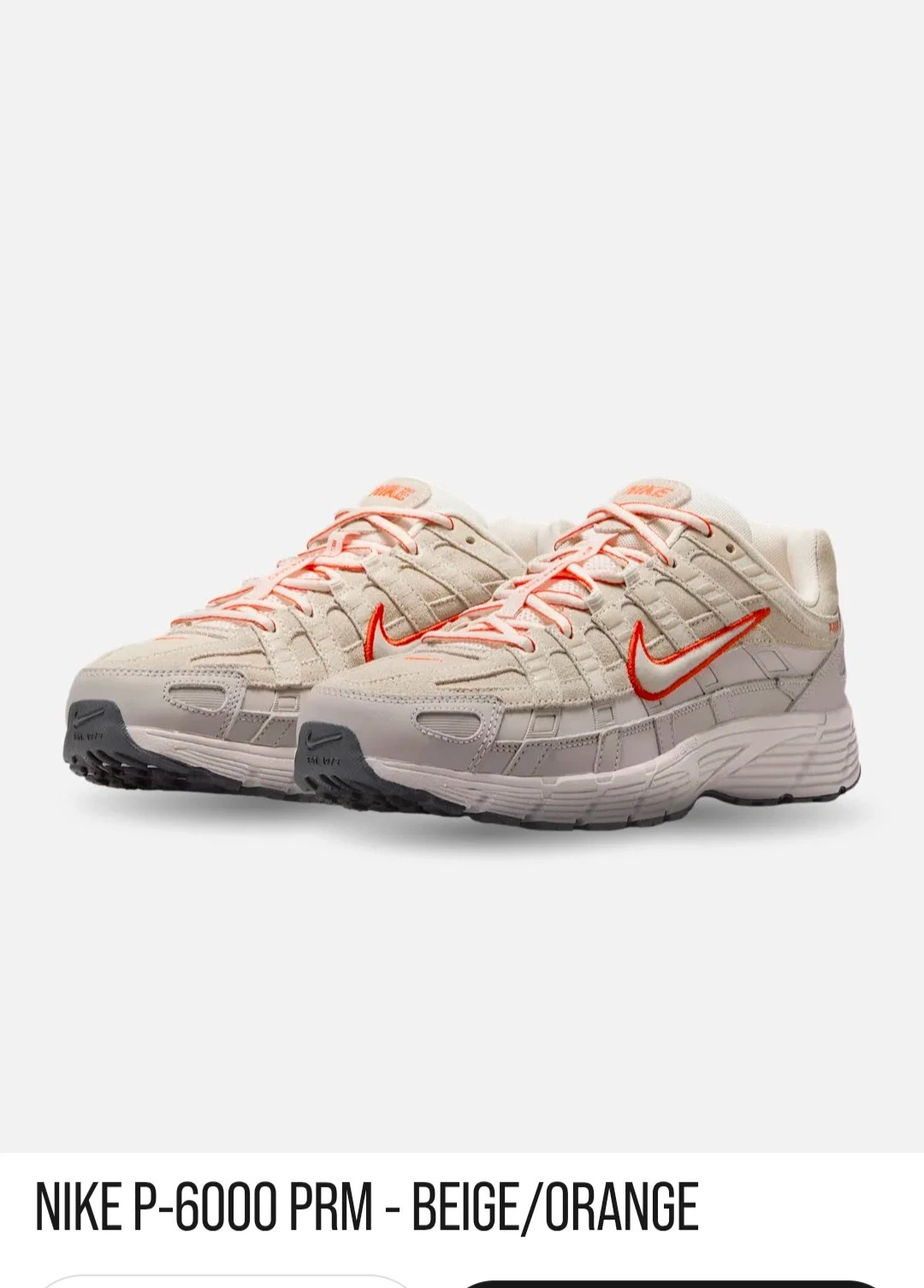 Nike P-6000 PRM - Beige/Orange