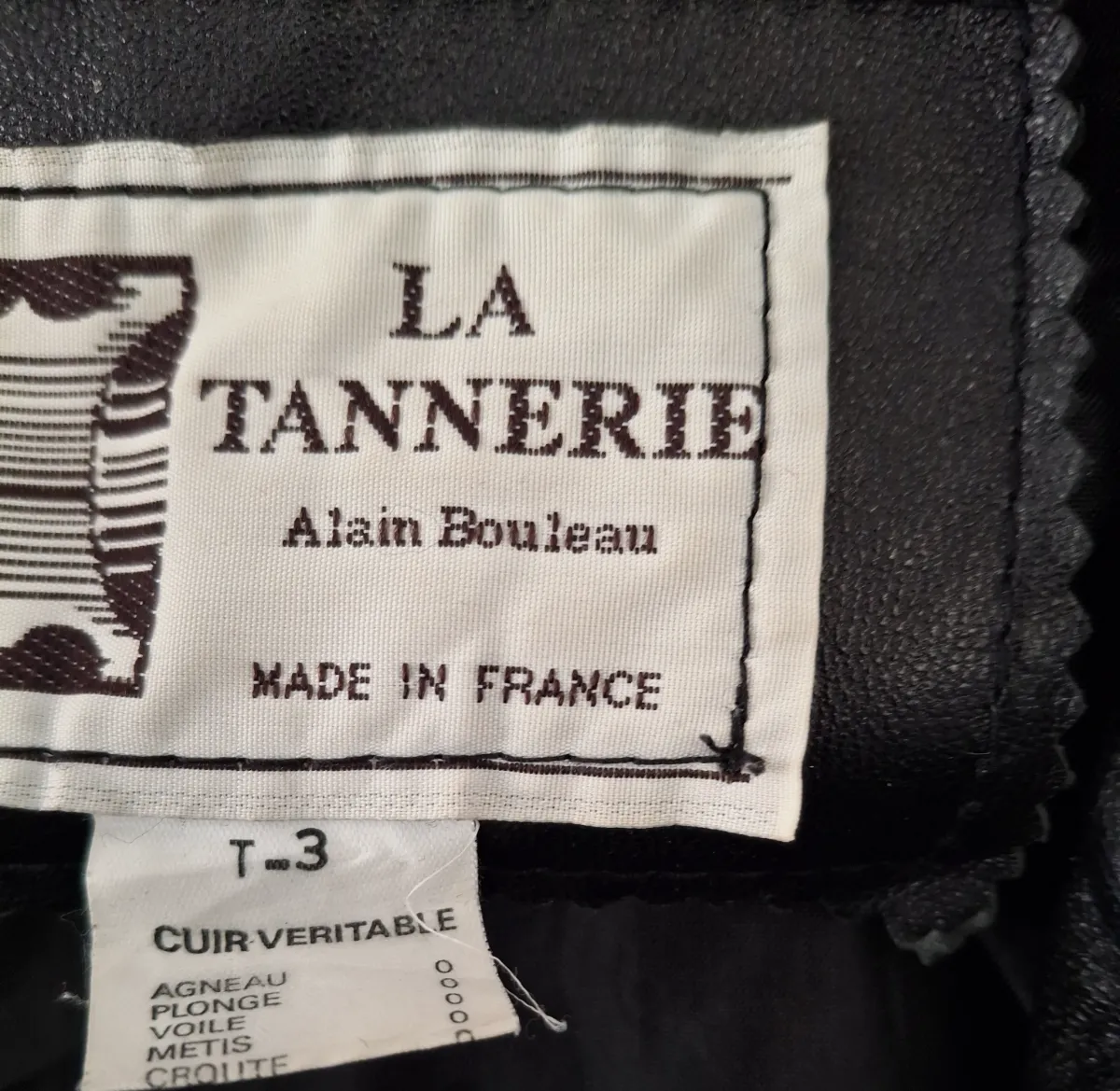 Veste Blouson en cuir véritable le tanneur  vintage  – Le tanneur – taille M 5
