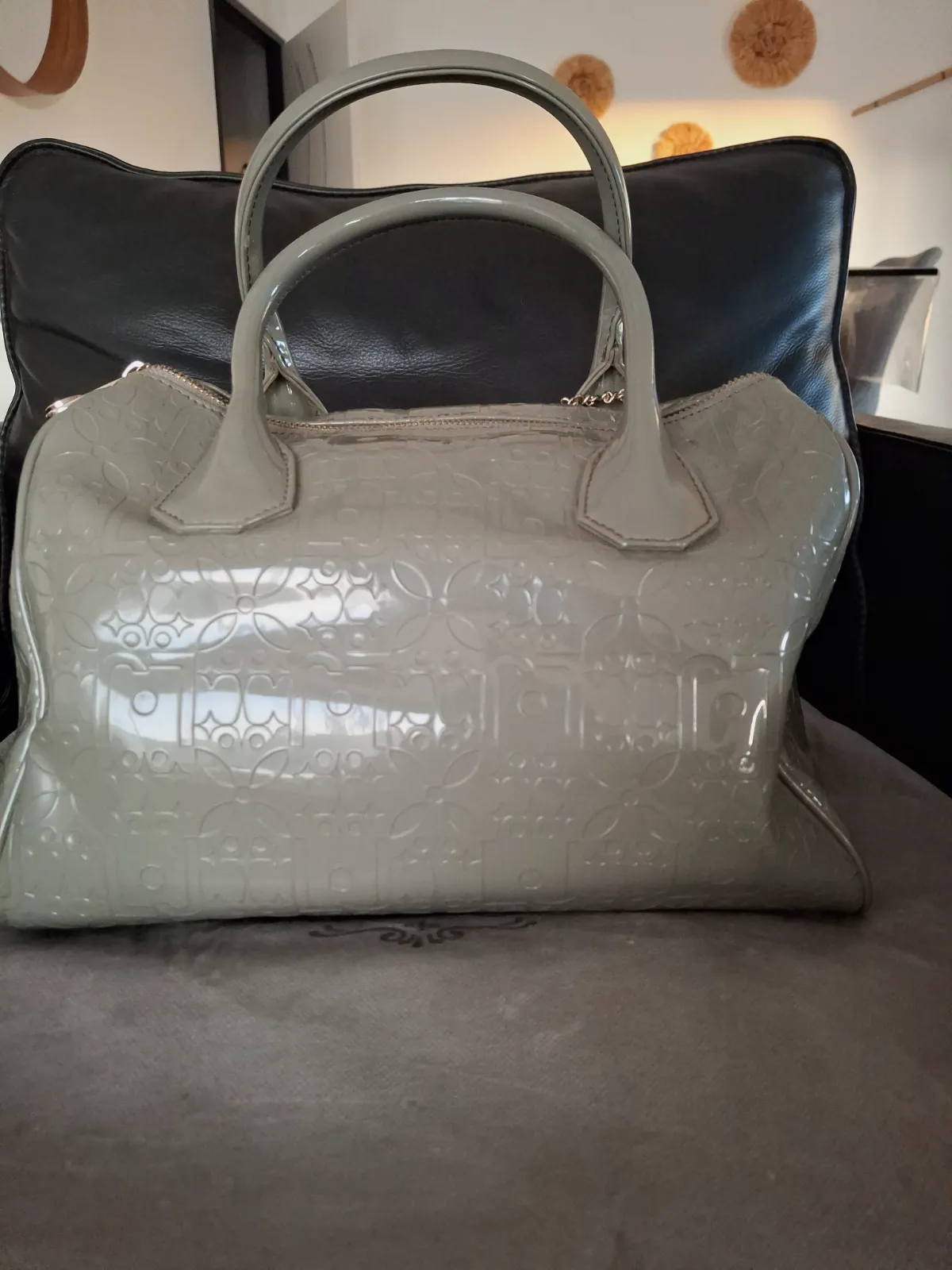Sac à main Liu Jo en cuir verni gris – Liu Jo – taille Taille unique 7