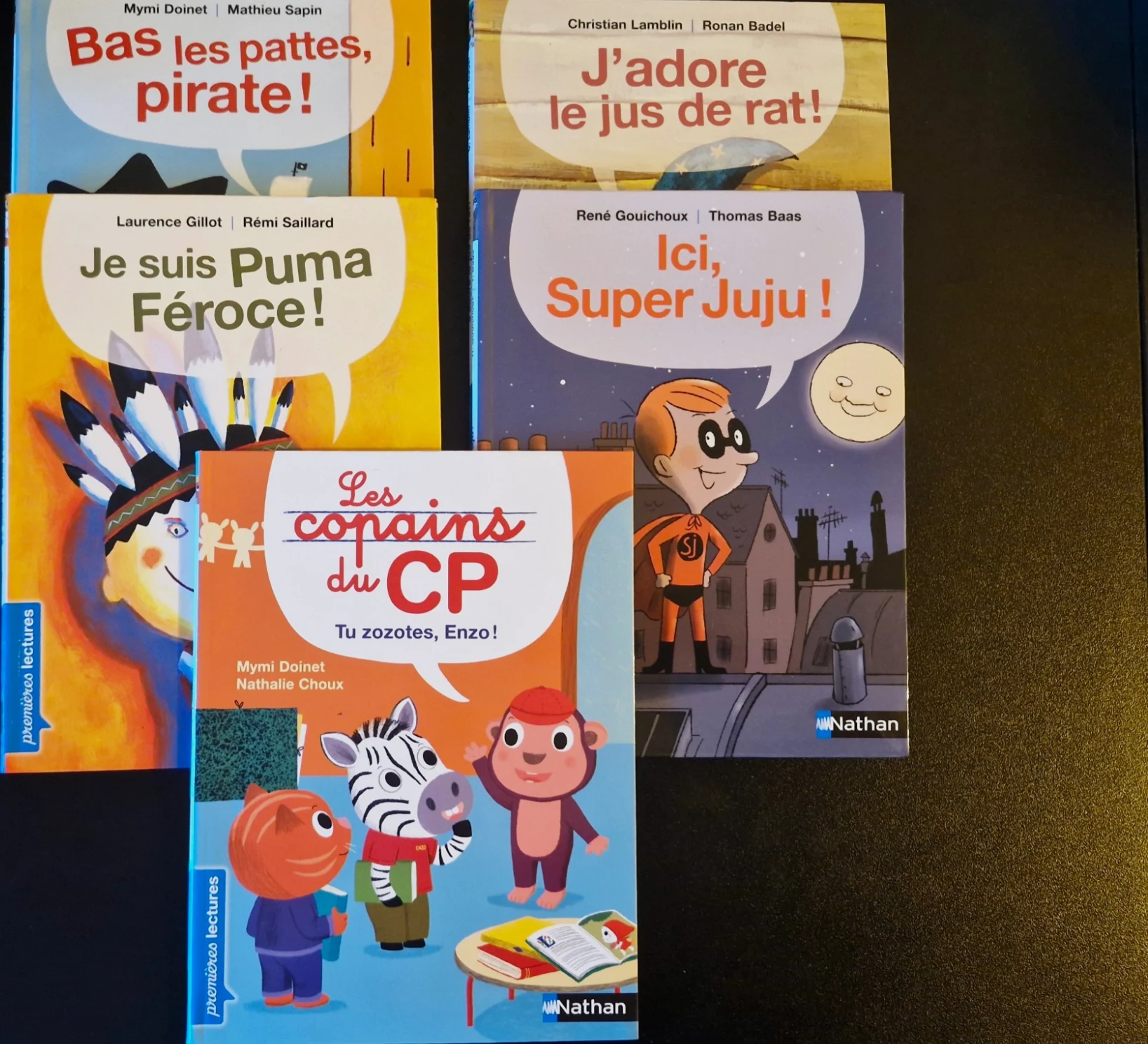 Lot 5 livres Nathan Premières lectures - Les copains du CP