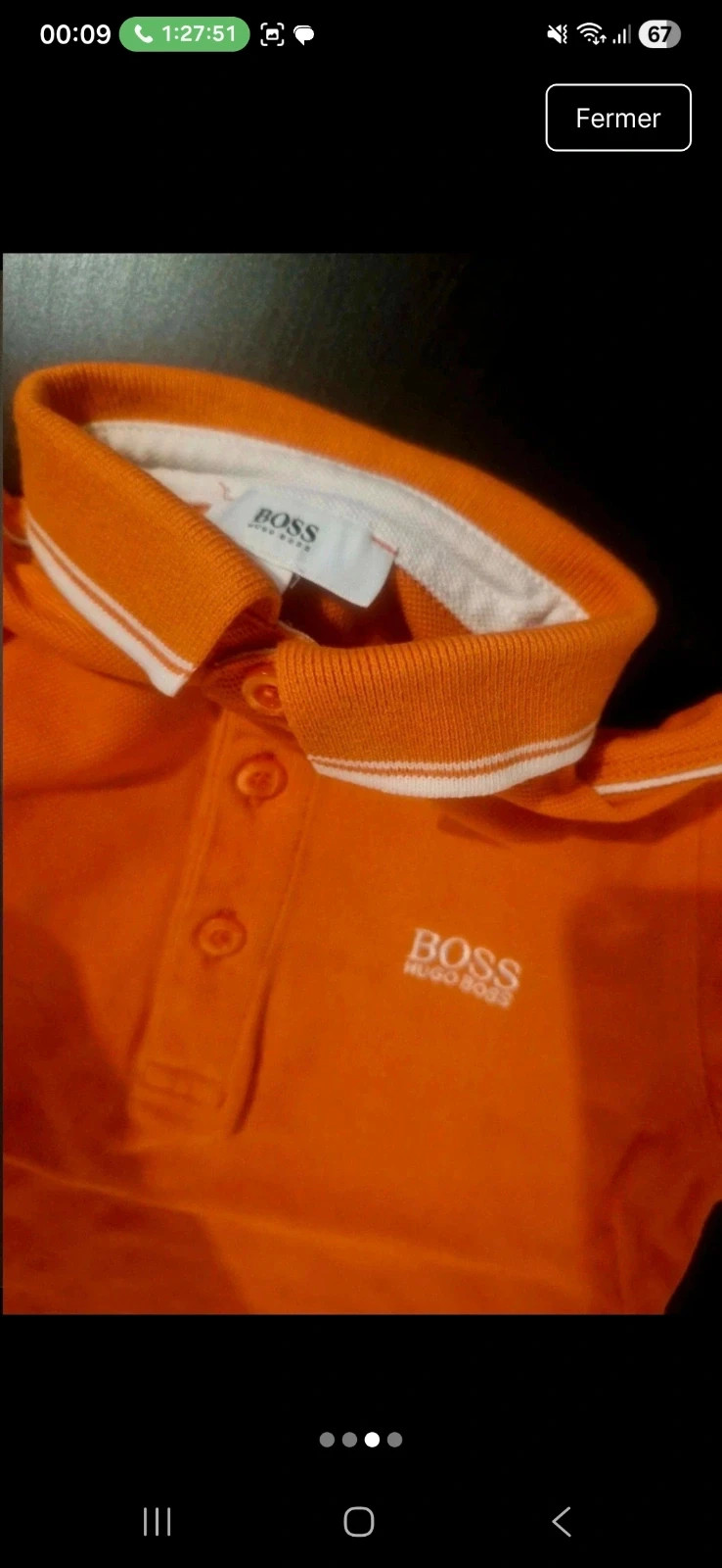 Polo BOSS Hugo Boss garçon 3 ans – Orange – Très bon état – Hugo Boss – taille 3 ans / 98 cm 3