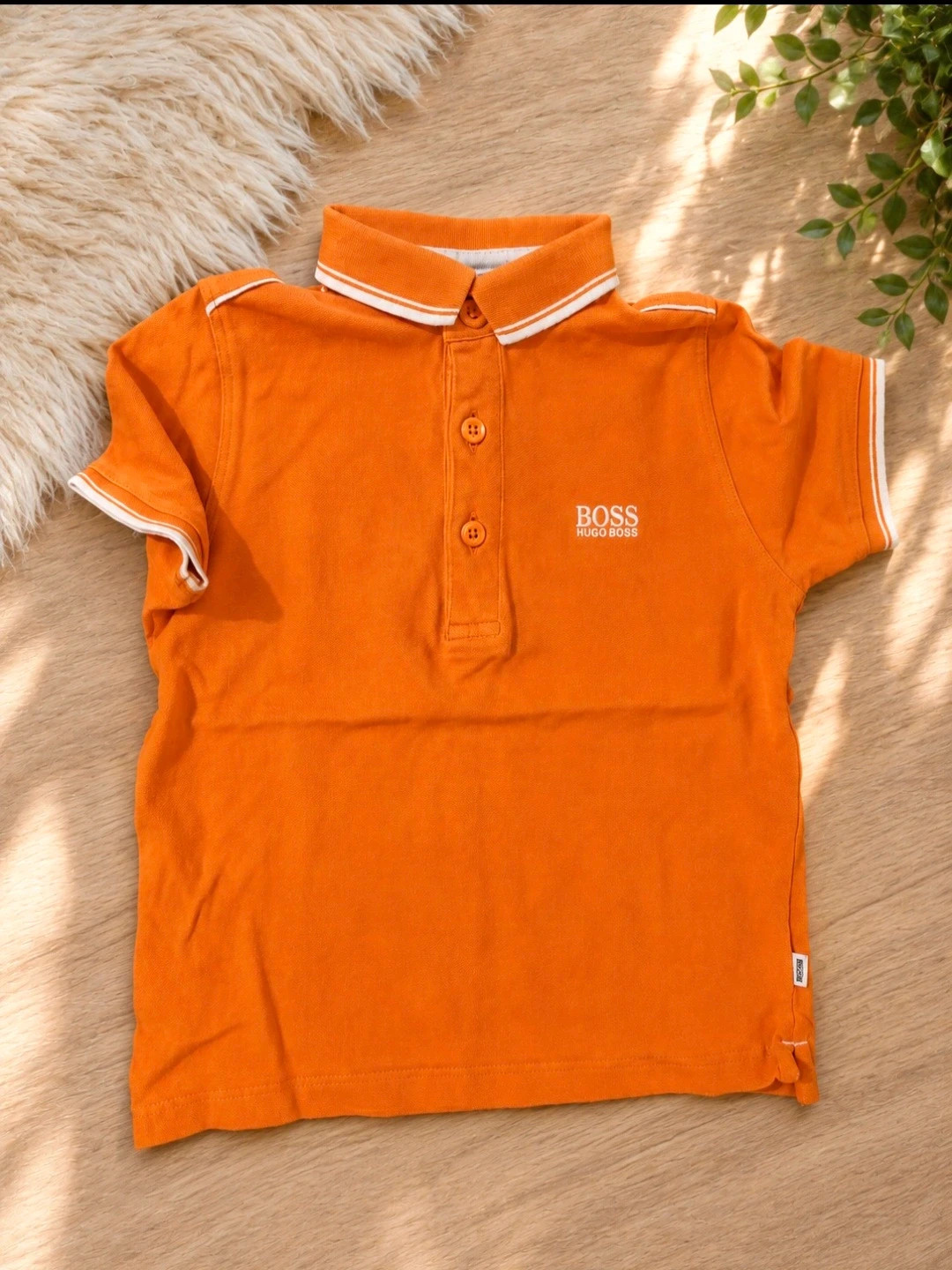 Polo BOSS Hugo Boss garçon 3 ans – Orange – Très bon état