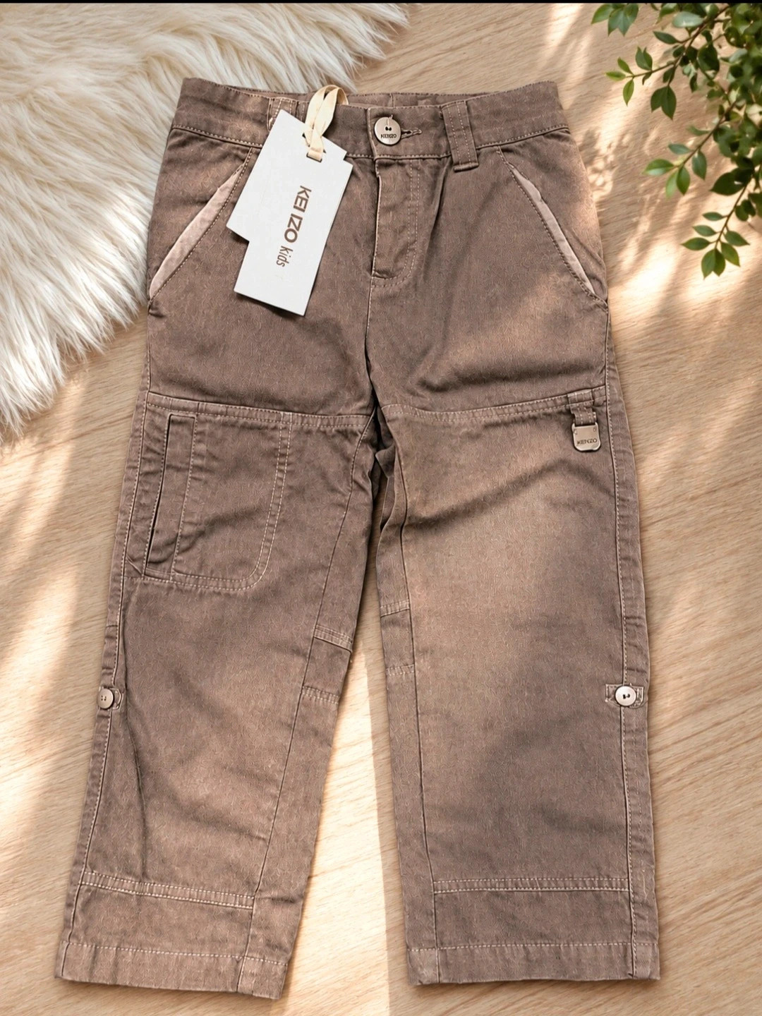 Kenzo Kid - Pantalon cargo marron - 4 ans – Kenzo Kids – taille 4 ans / 104 cm