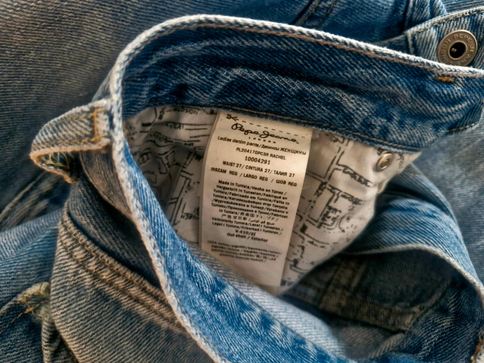 Pepe Jeans Rachel W27 Jean ballon taille haute T27 – Pepe Jeans – taille M / 38 / 10 5