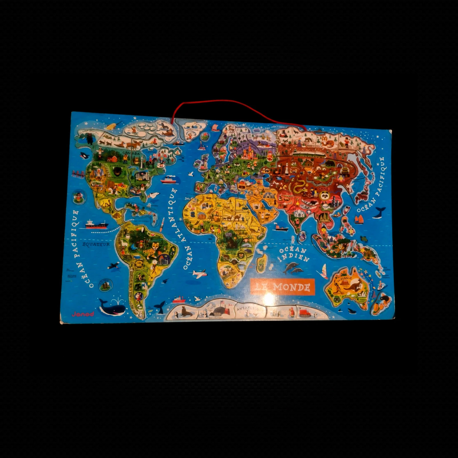 Puzzle 92 pièces - Monde magnétique - Janod