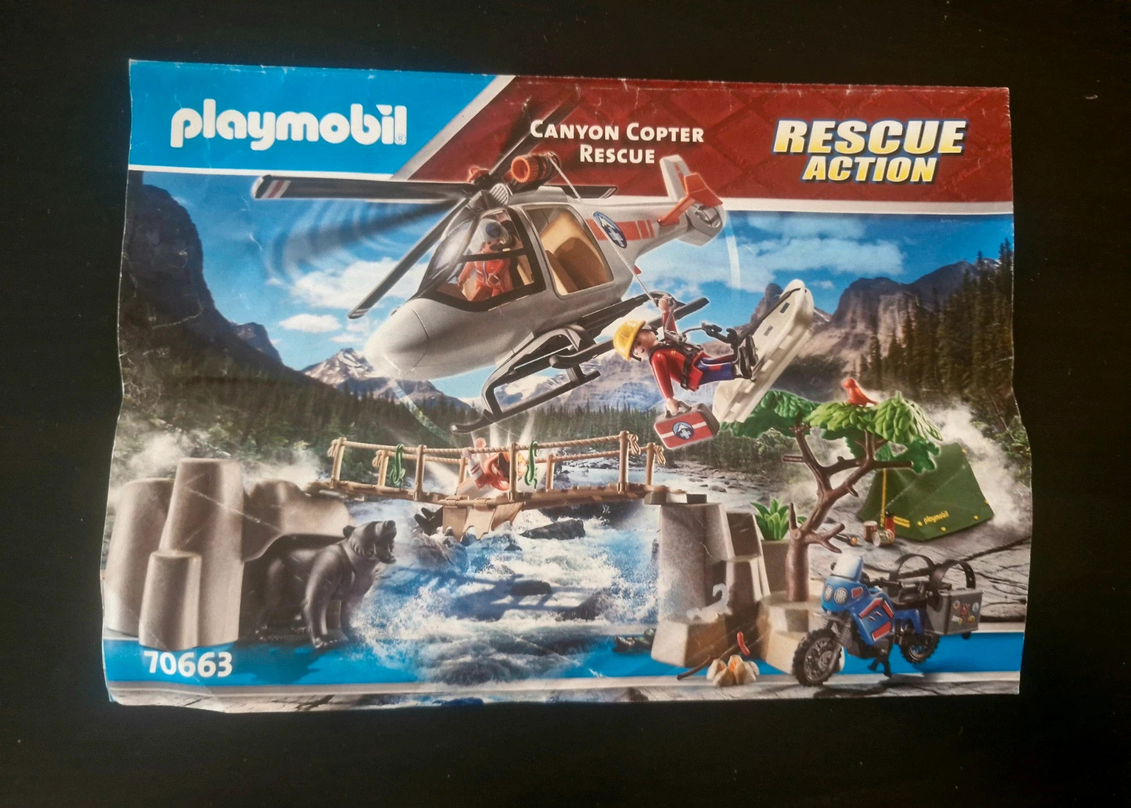 Playmobil rescue action 70663 unites de secouristes avec helicoptere – Playmobil – taille Taille unique 2