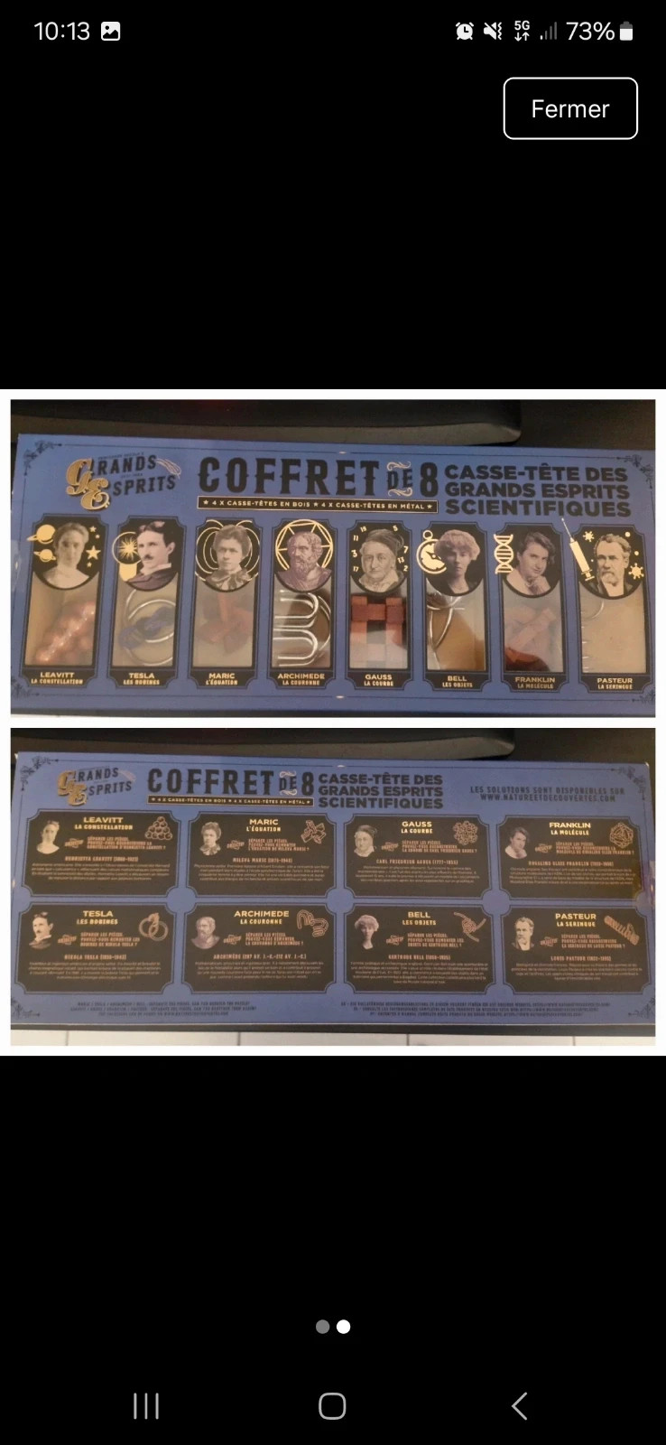 Coffret 8 casse-têtes Grands Esprits – Grands esprits 2