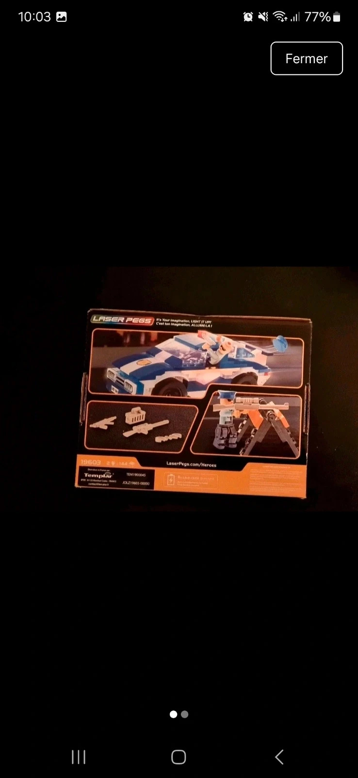 Jeu de construction - Laser Pegs - Voiture de police – Laser Pegs – taille Taille unique 3