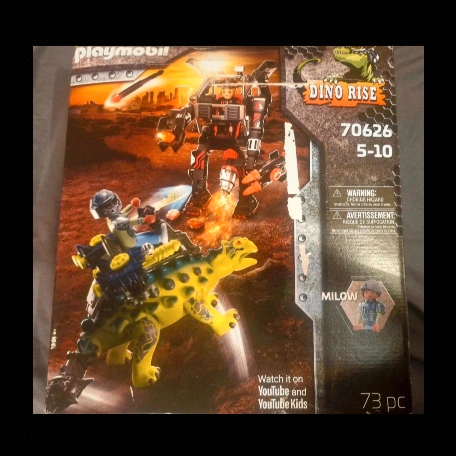 Playmobil 70626 - Neuf - Saichania et Robot Soldat - Dino Rise