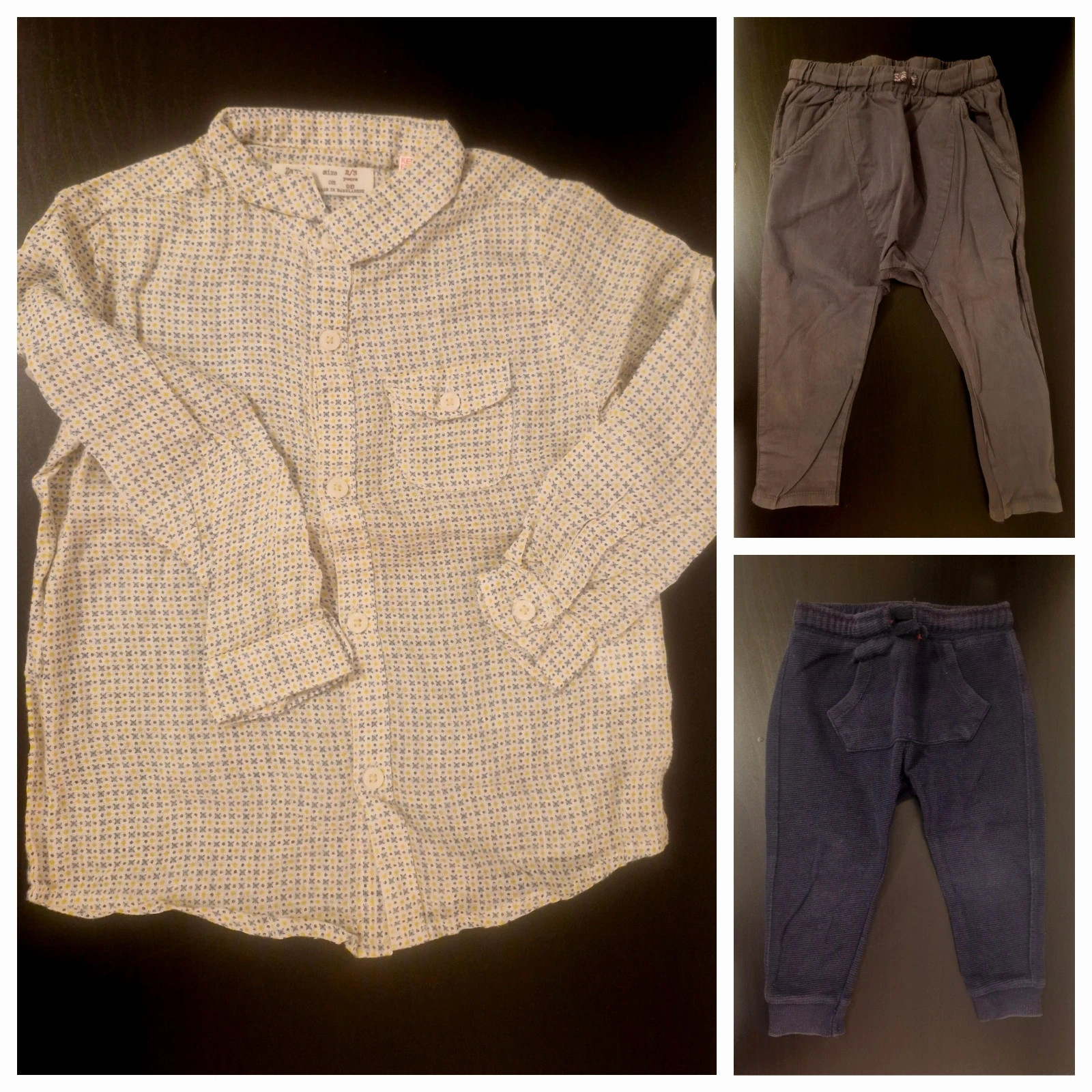 Lot chemise + 2 pantalons - Taille 2/3 ans - Zara Baby
