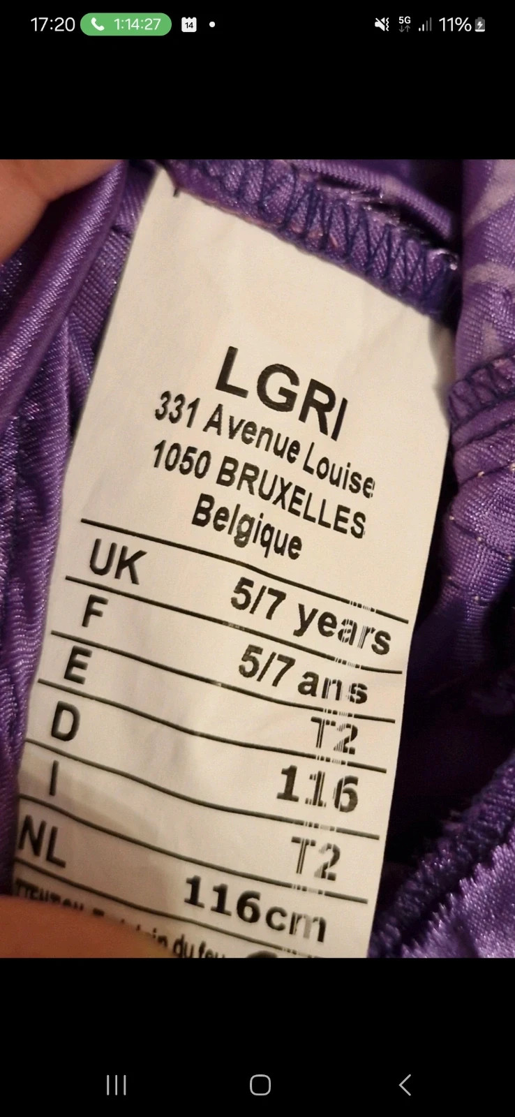 Robe Raiponce - Taille 5/7 ans – LGRI – taille 5 ans / 110 cm 3