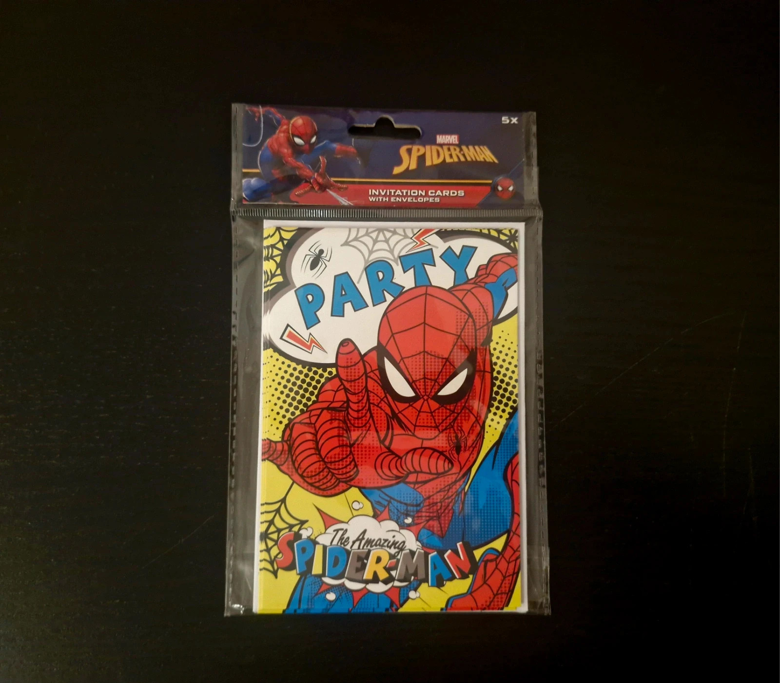 Cartes invitation anniversaire - Spiderman
