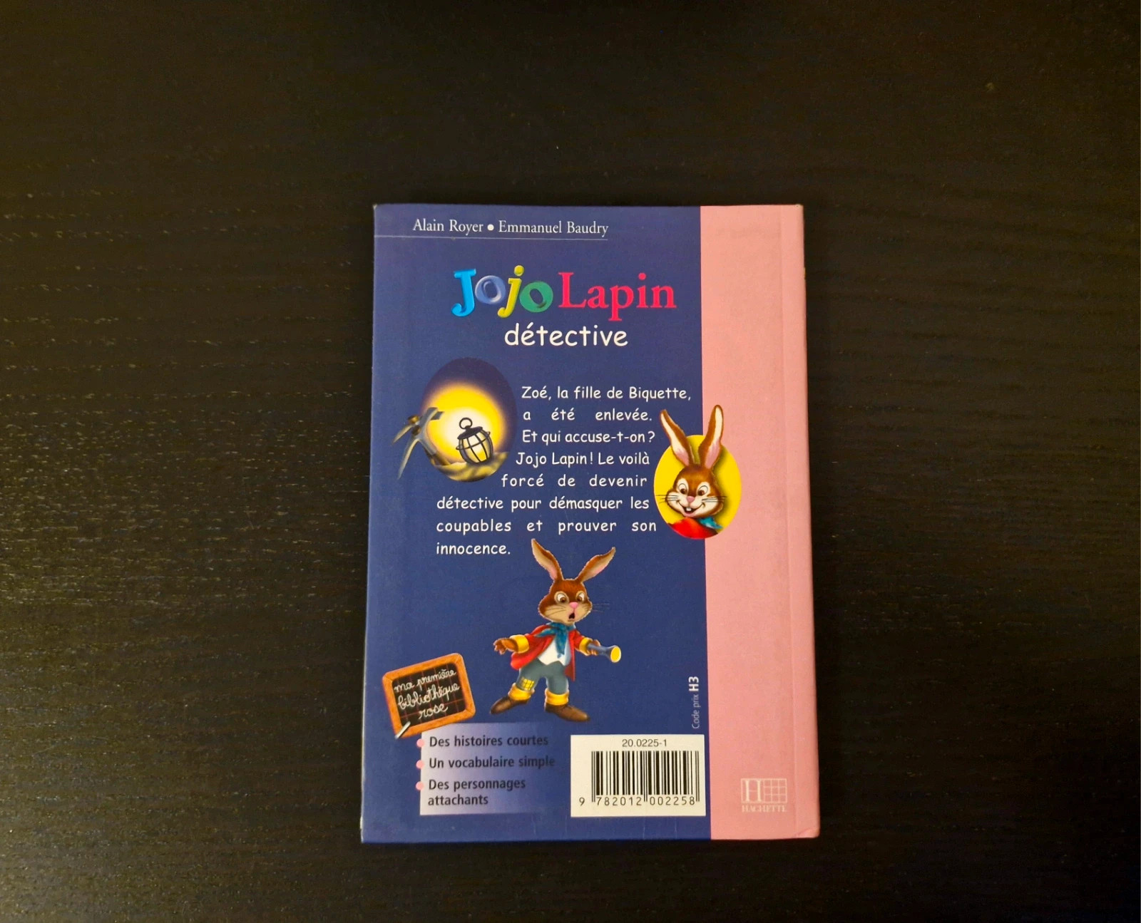 Livre - Jojo Lapin détective - Ma première Bibliothèque Rose 2