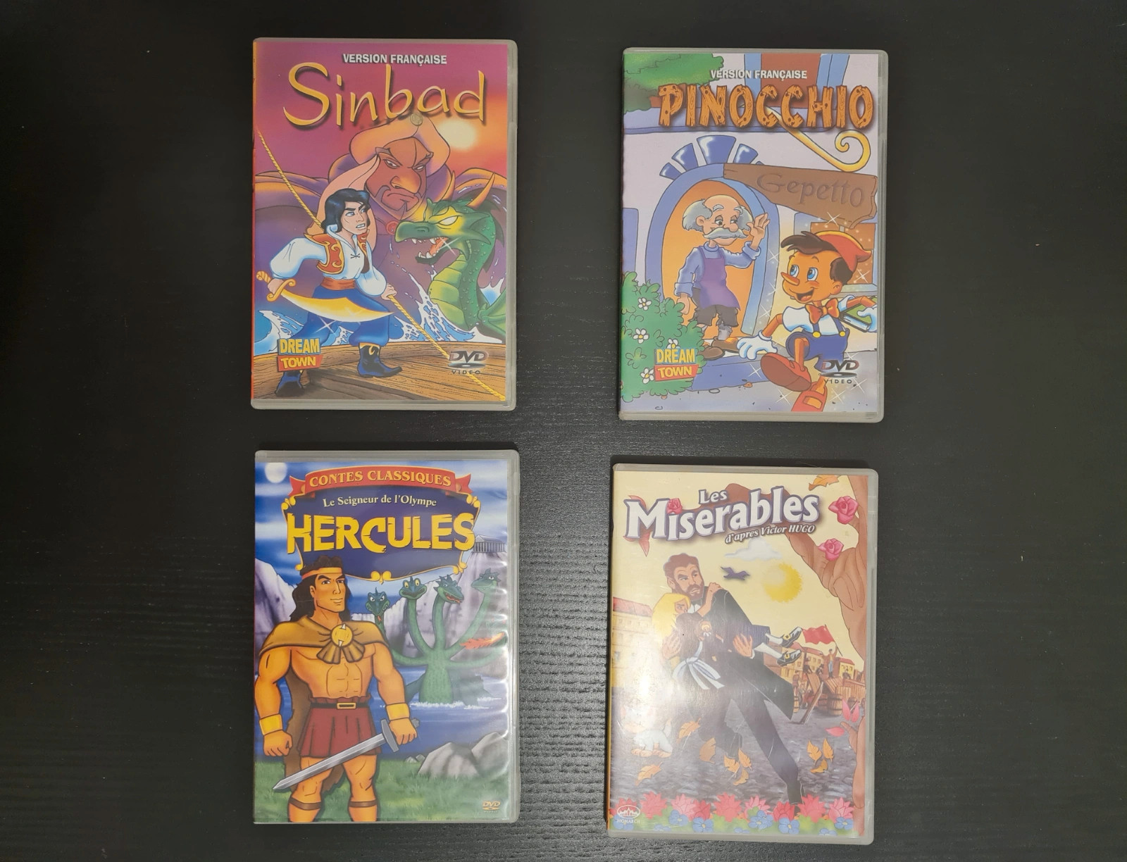 DVD - Lot de 4 DVD dessins animés – Dream Town – taille Taille unique