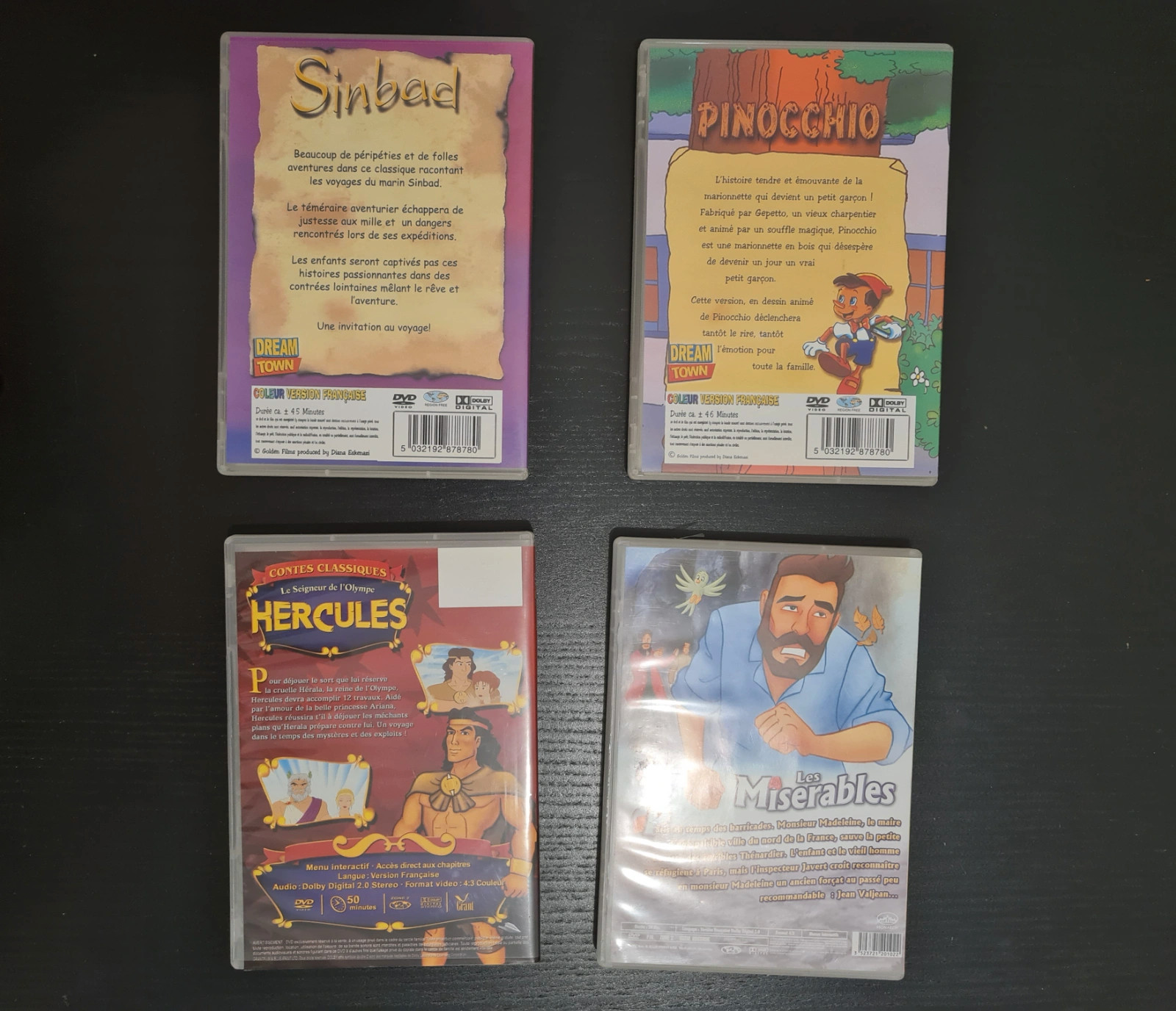 DVD - Lot de 4 DVD dessins animés – Dream Town – taille Taille unique 2