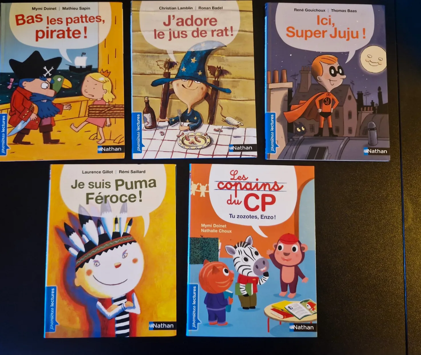 Lot 5 livres Nathan Premières lectures - Les copains du CP – Nathan 2