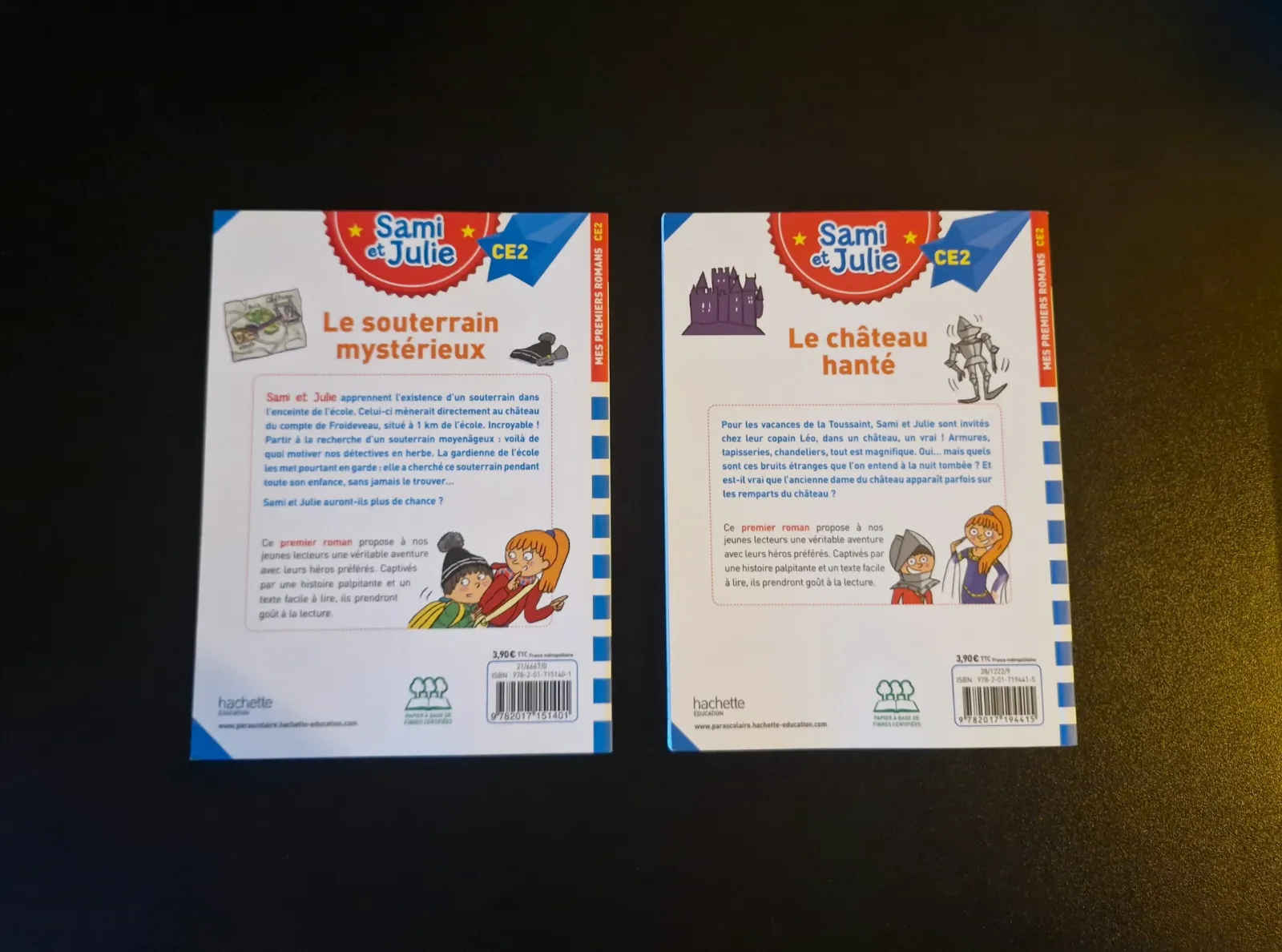 Lot 2 livres Sami et Julie CE2 - Hachette Éducation Mes premiers romans – Hachette 2