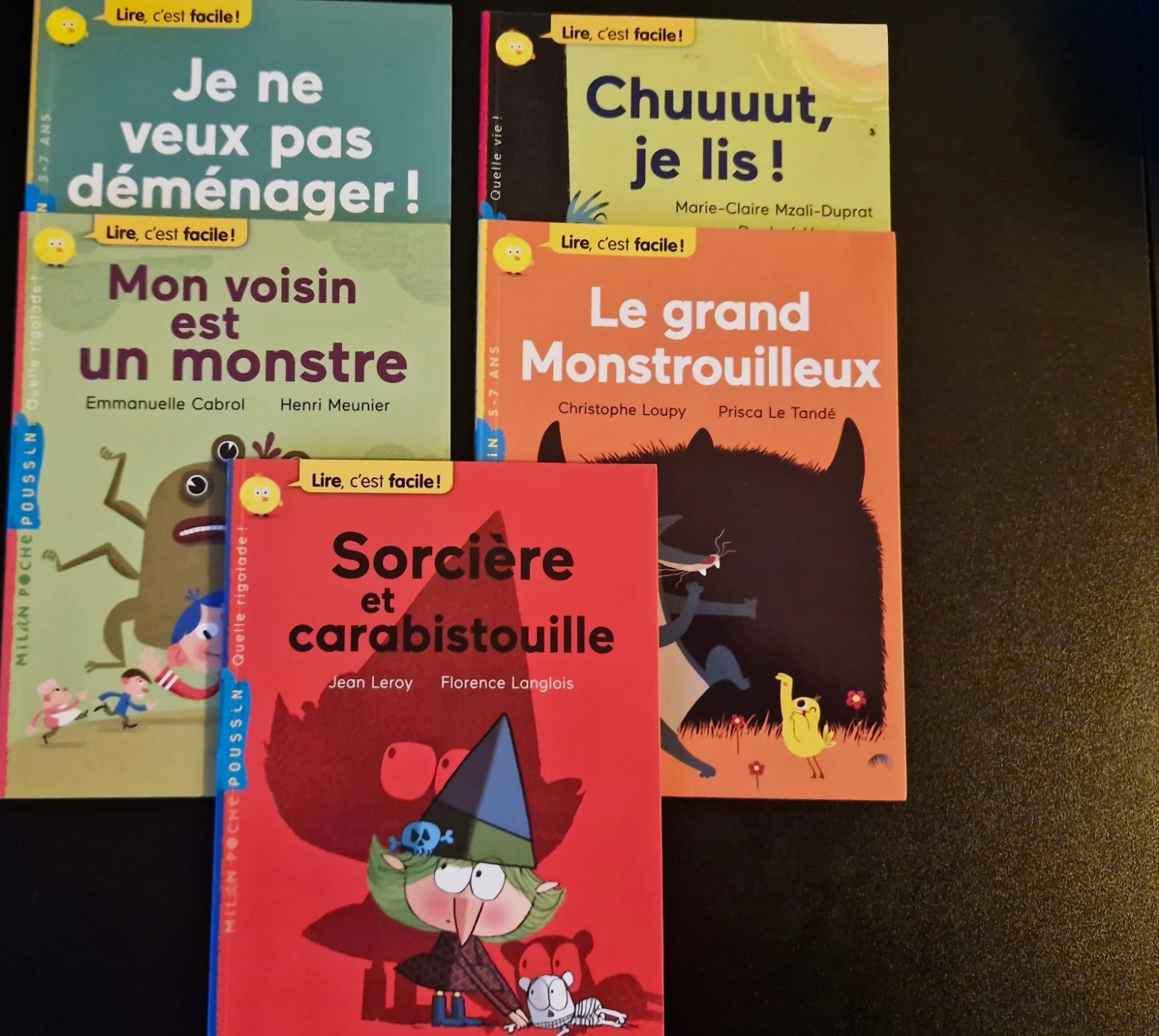 Lot 5 livres Milan Poussin "Pour le CP" - Premières lectures 5-7 ans