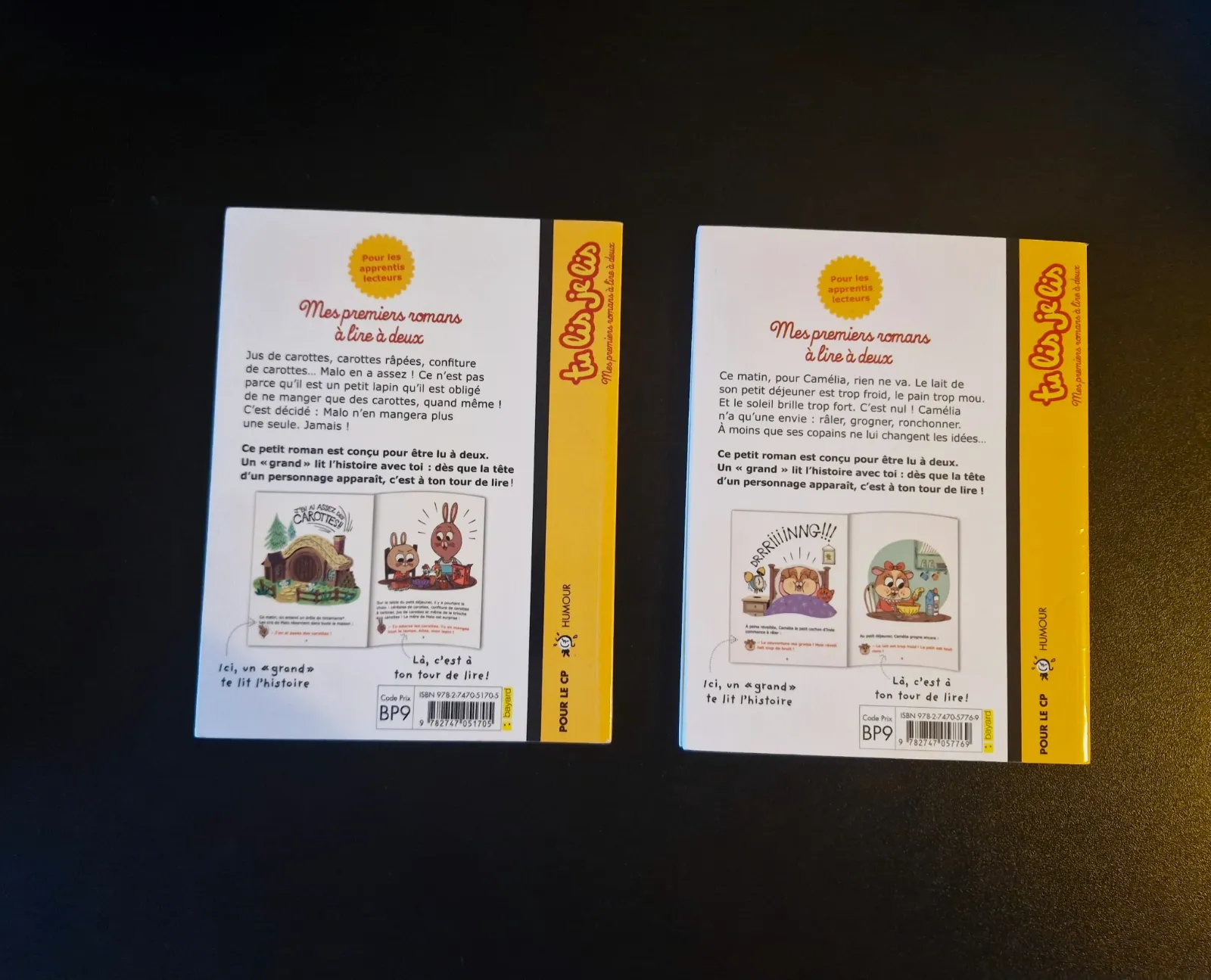Lot 2 livres Bayard Poche Tu lis je lis - Les filous du CP (Mr Tan) – Bayard 2